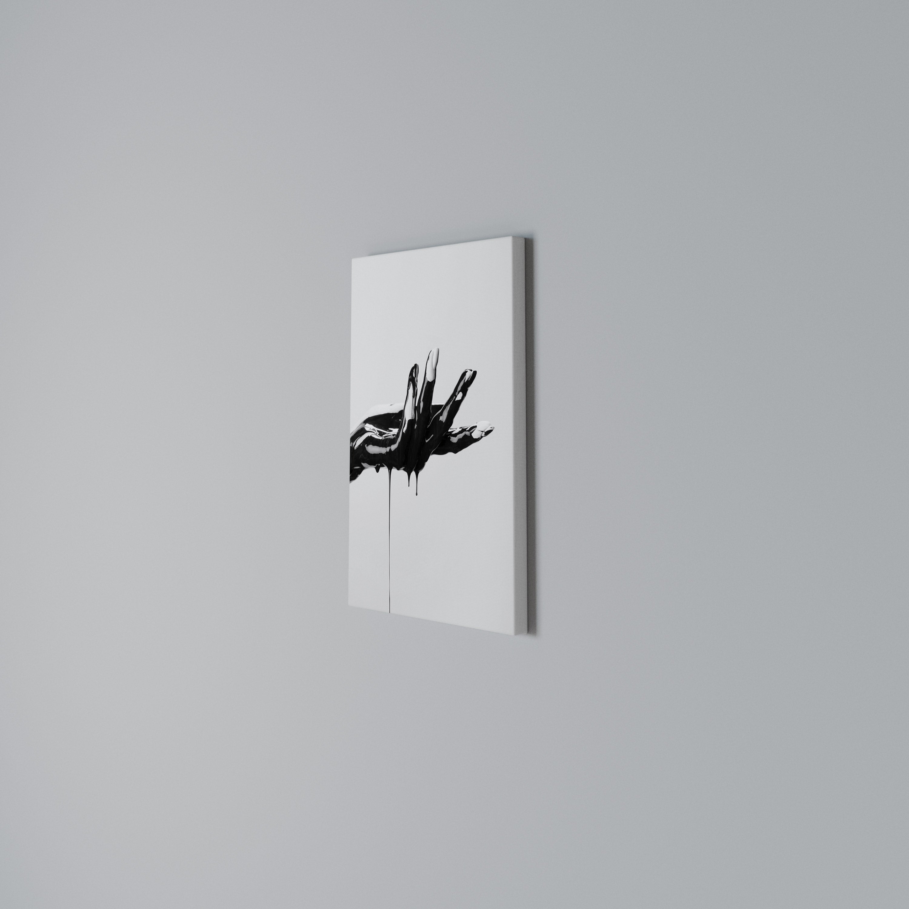 BLACK VISCOSITY Quadro em tela vertical