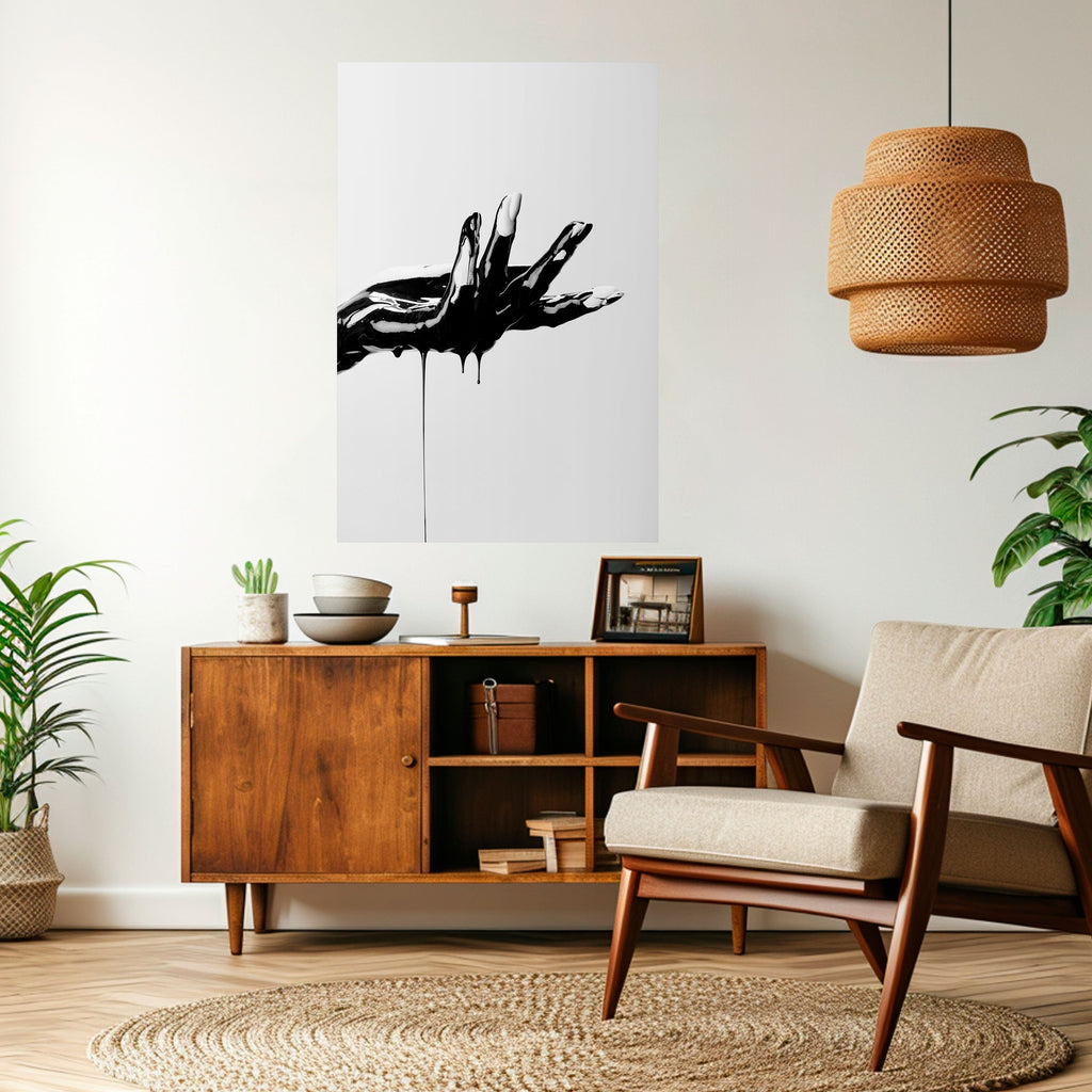 BLACK VISCOSITY Poster Vertical Autocolante