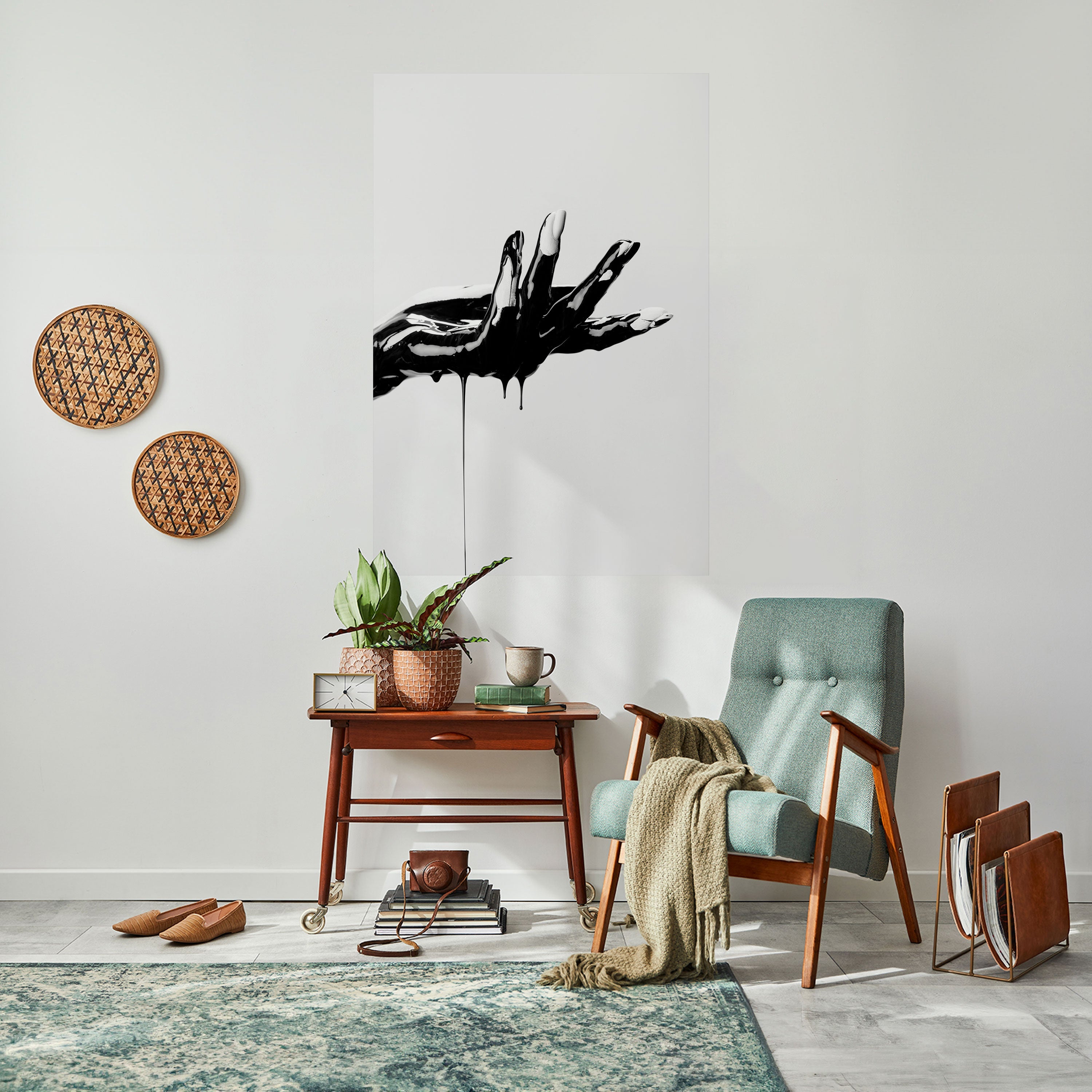 BLACK VISCOSITY Peel and Stick Vertical Poster