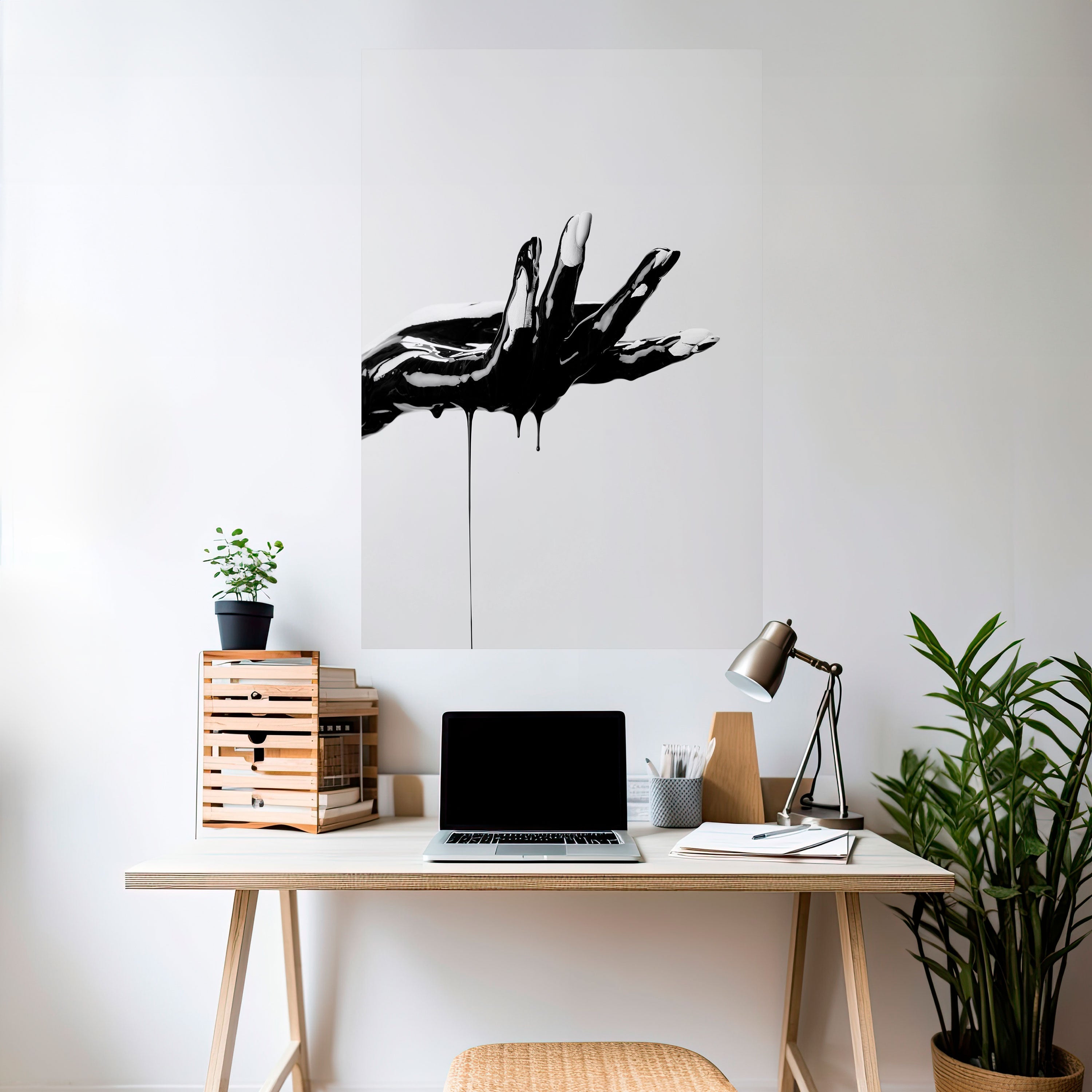 BLACK VISCOSITY Poster Vertical Autocolante