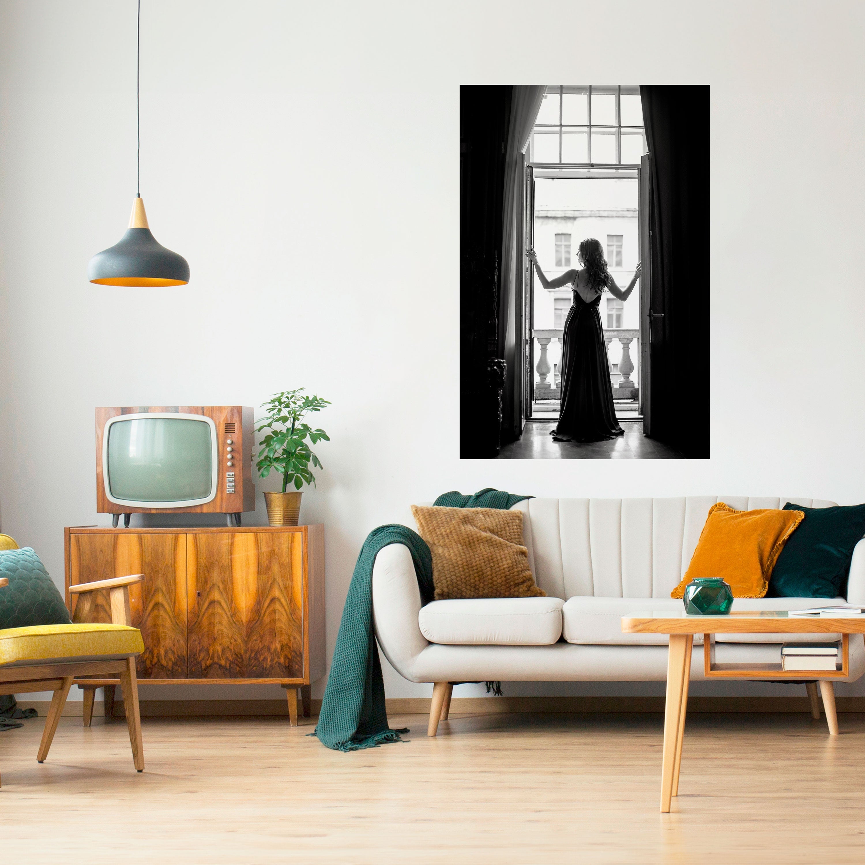 WINDOW TO WONDERS Peel and Stick Vertical Poster