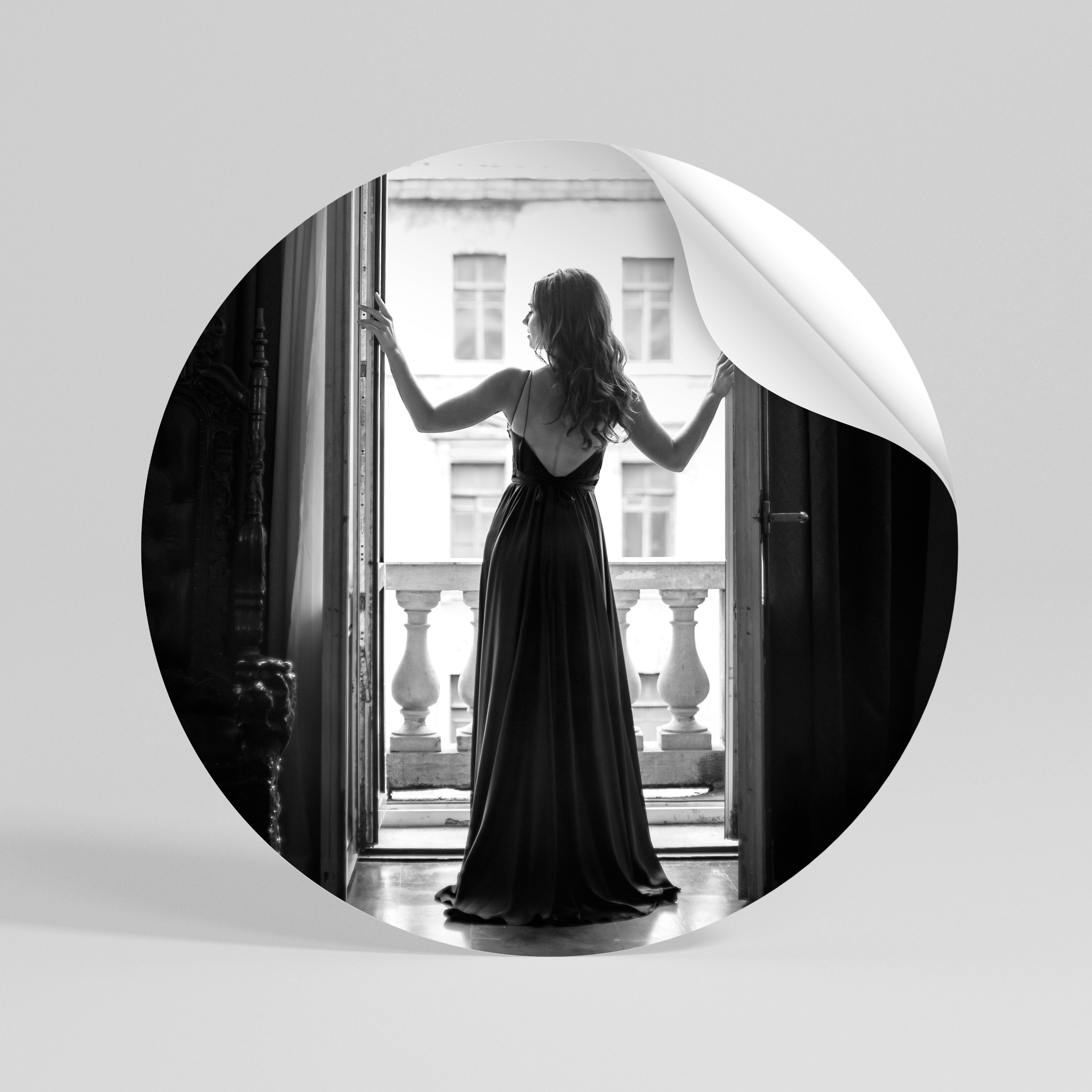 WINDOW TO WONDERS Autocolante Redondo Removível