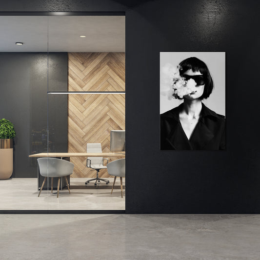 SMOKY BELLE Vertical Canvas Print