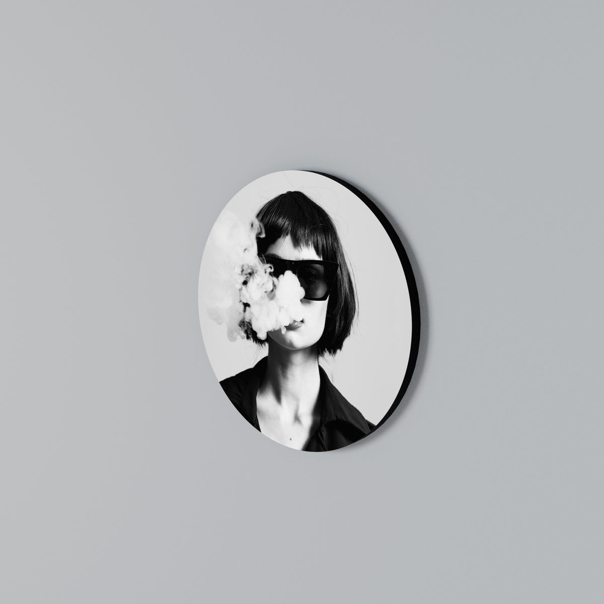 SMOKY BELLE Arte de Parede Redonda