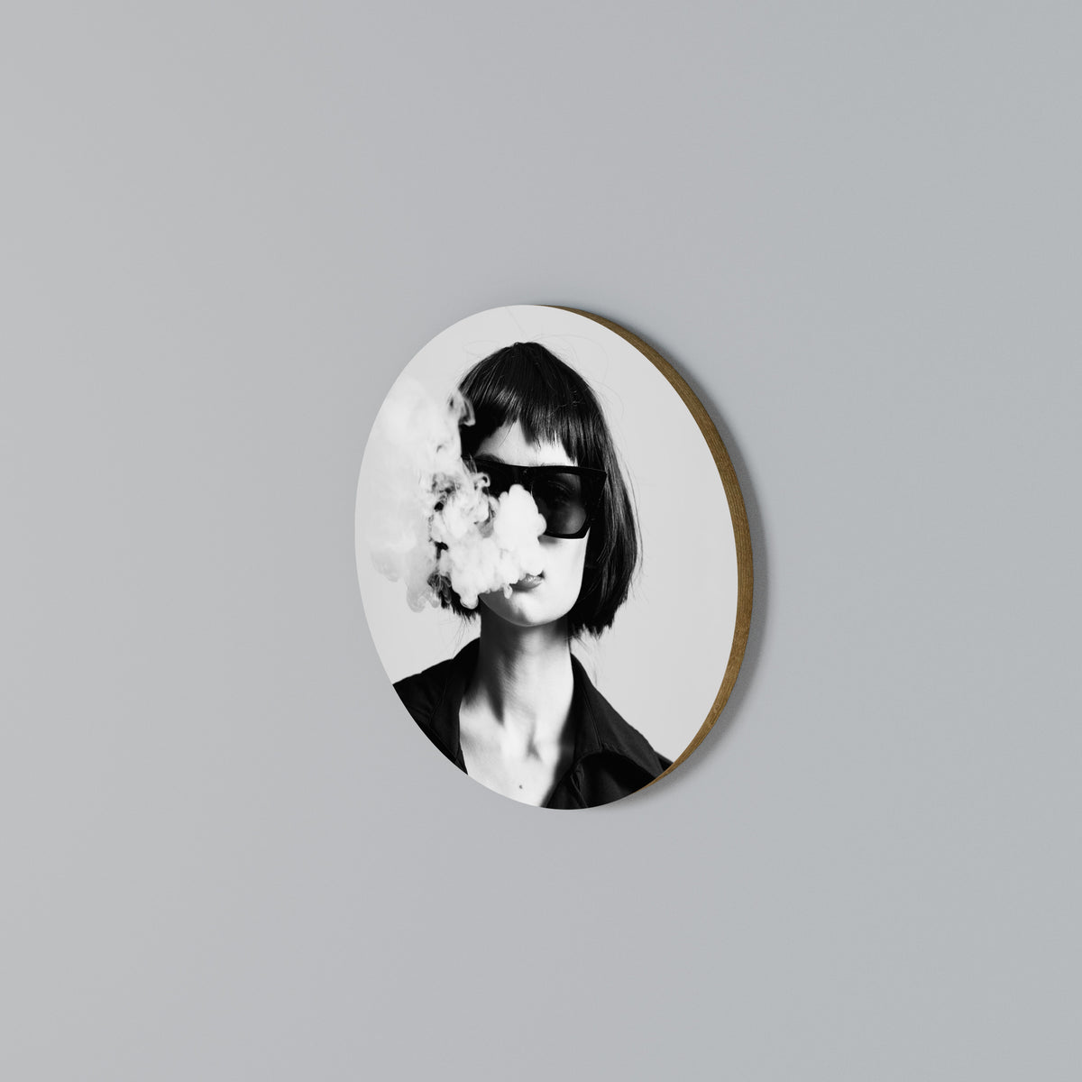 SMOKY BELLE Arte de Parede Redonda