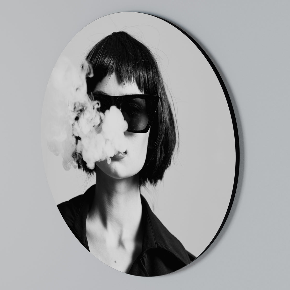 SMOKY BELLE Arte de Parede Redonda