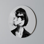 SMOKY BELLE Quadro Redondo Decorativo