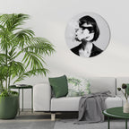 SMOKY BELLE Quadro Redondo Decorativo