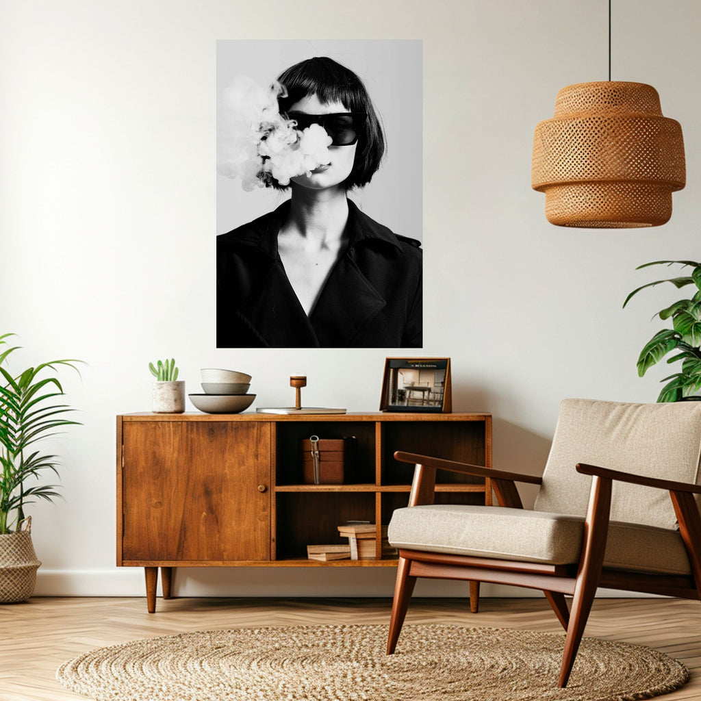 SMOKY BELLE Poster Vertical Autocolante