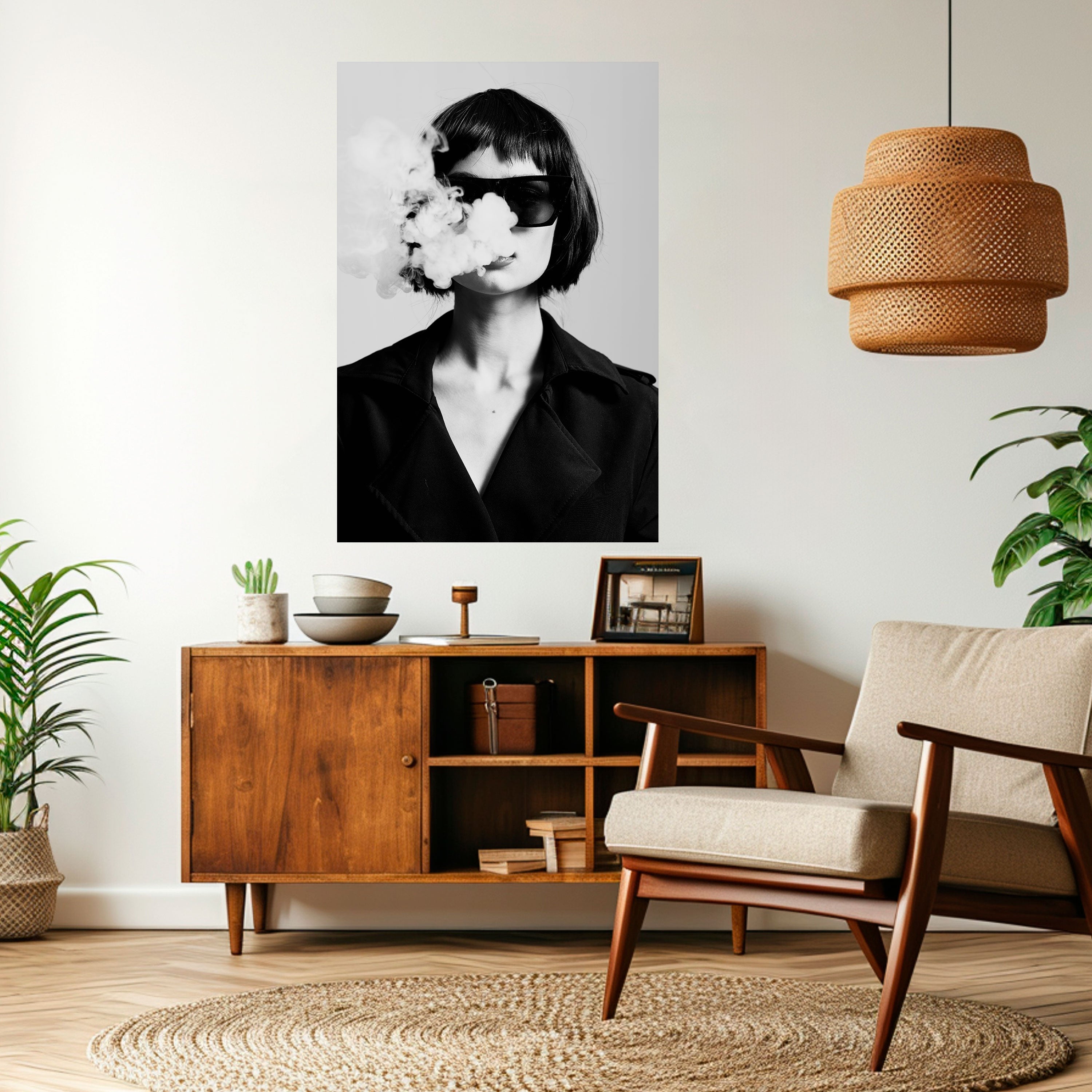 SMOKY BELLE Peel and Stick Vertical Poster