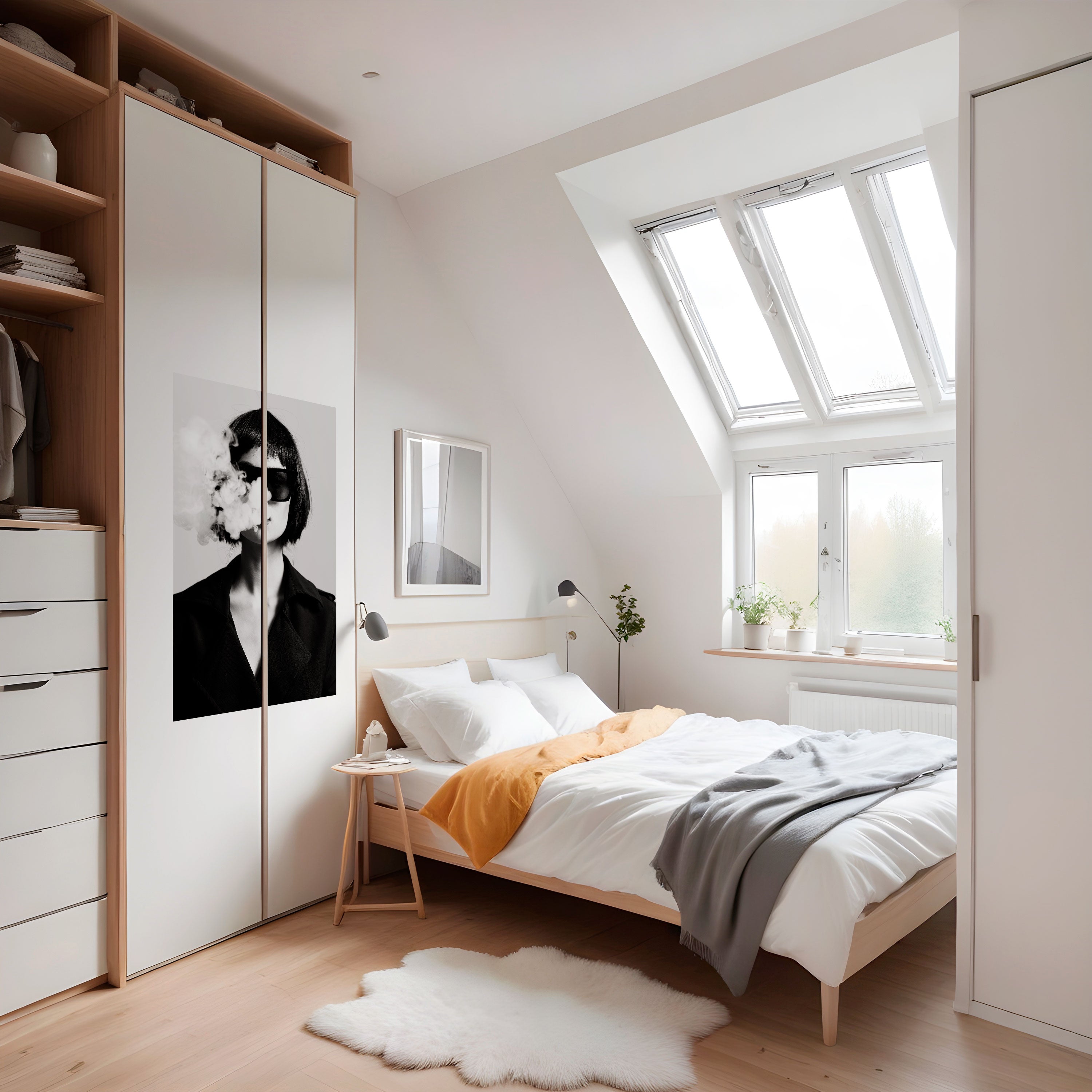 SMOKY BELLE Poster Vertical Autocolante