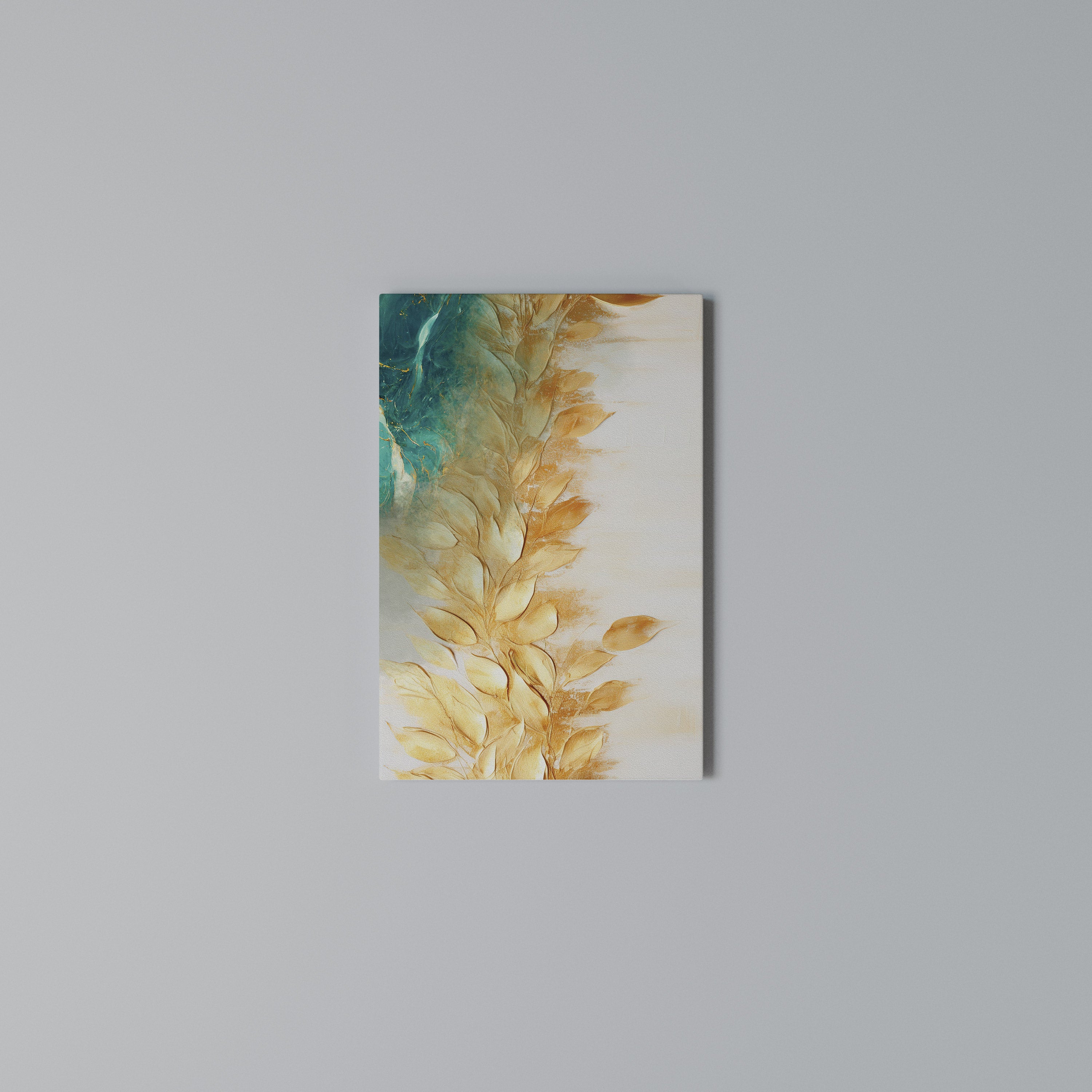 LEAVES IN RADIANCE Quadro em tela vertical