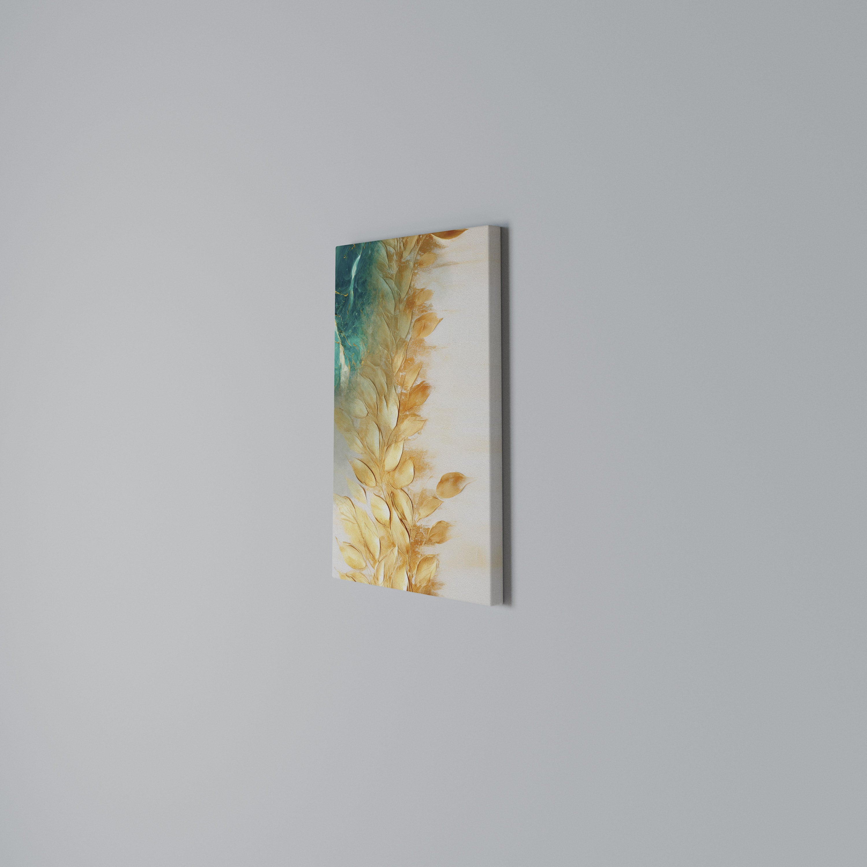LEAVES IN RADIANCE Quadro em tela vertical