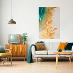 LEAVES IN RADIANCE Poster Vertical Autocolante