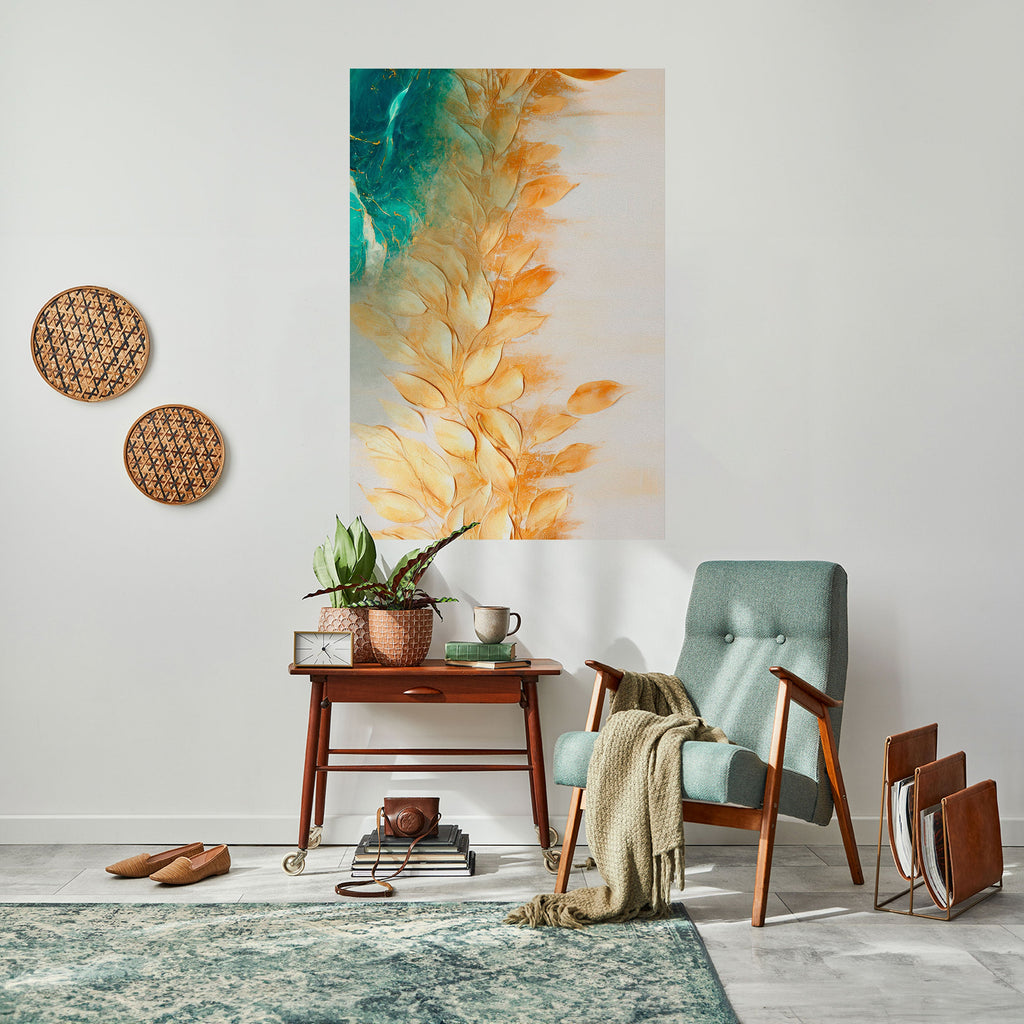 LEAVES IN RADIANCE Poster Vertical Autocolante