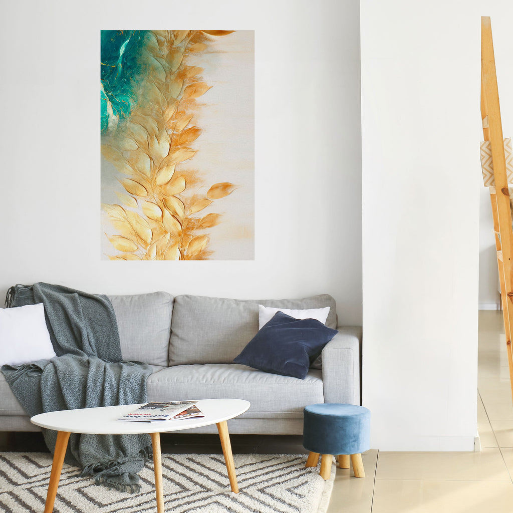 LEAVES IN RADIANCE Poster Vertical Autocolante