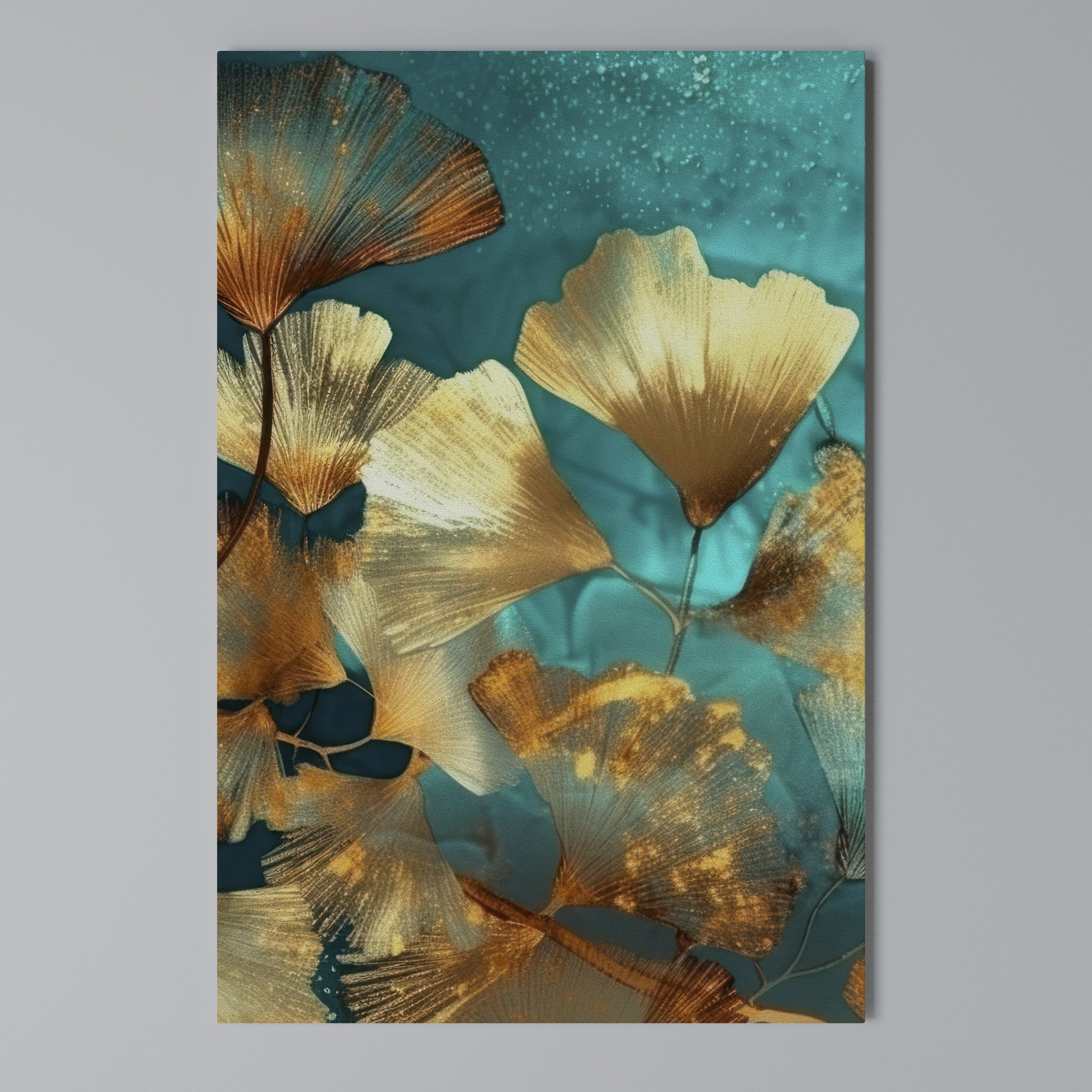 LUMINOUS FOLIAGE Quadro em tela vertical