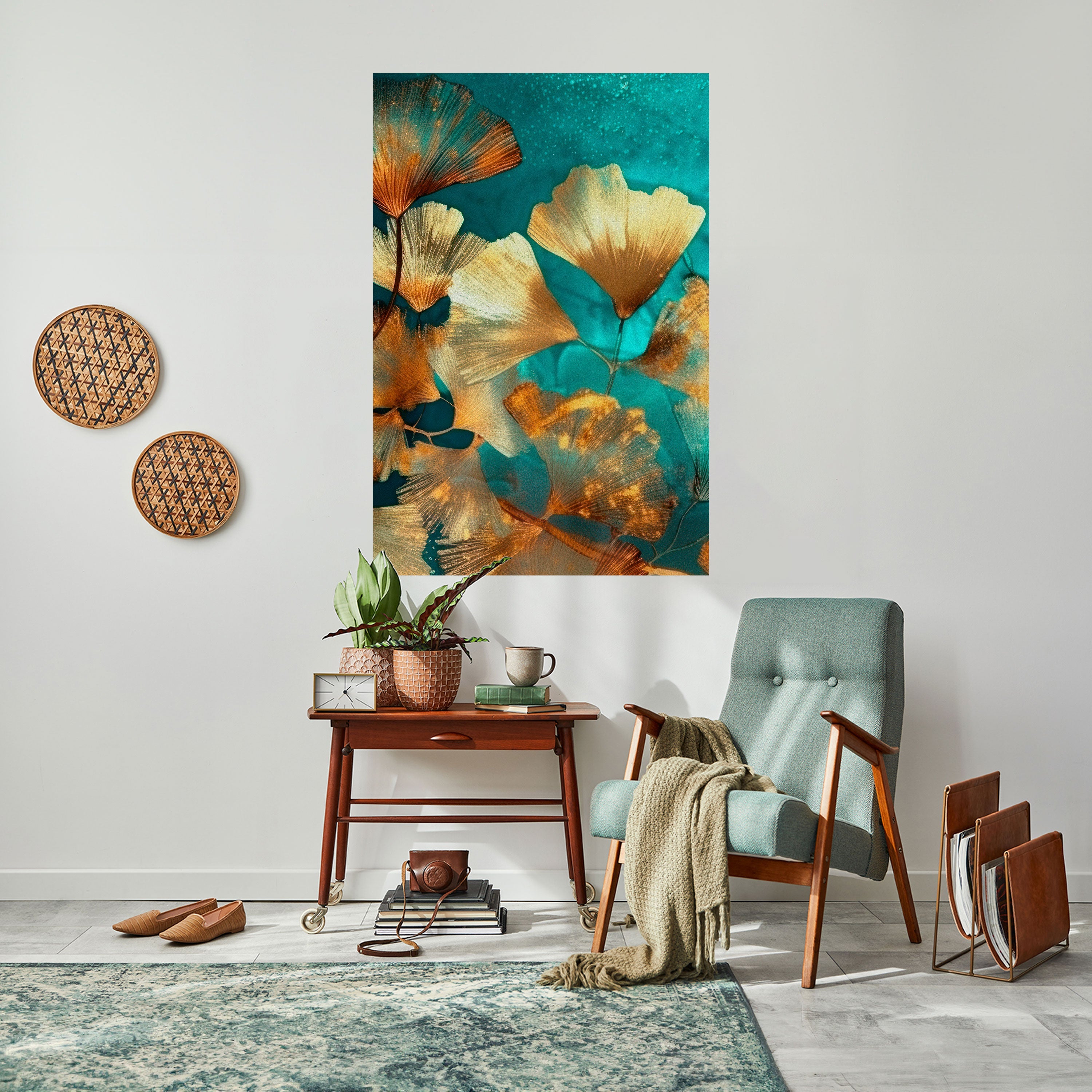 LUMINOUS FOLIAGE Peel and Stick Vertical Poster