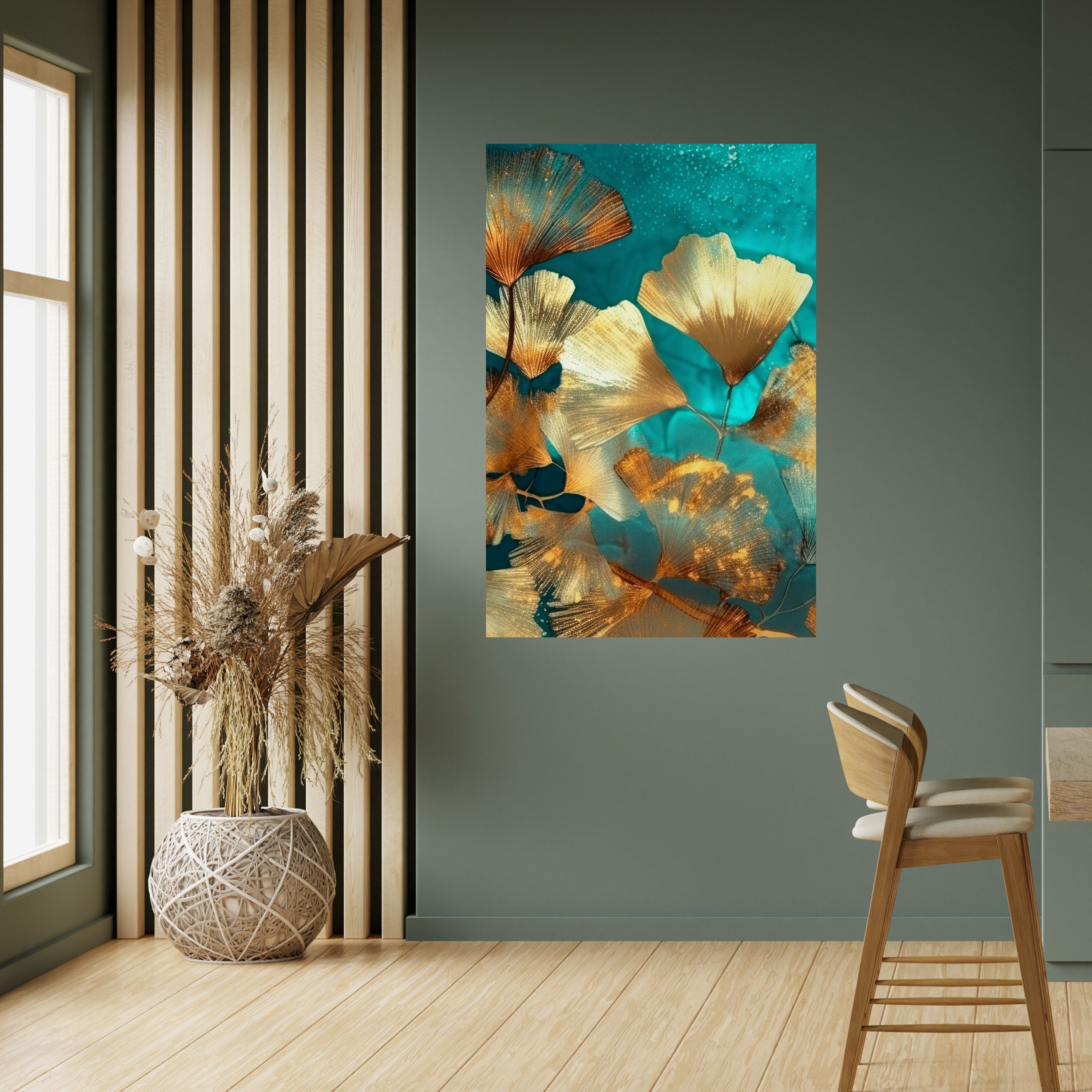 LUMINOUS FOLIAGE Peel and Stick Vertical Poster