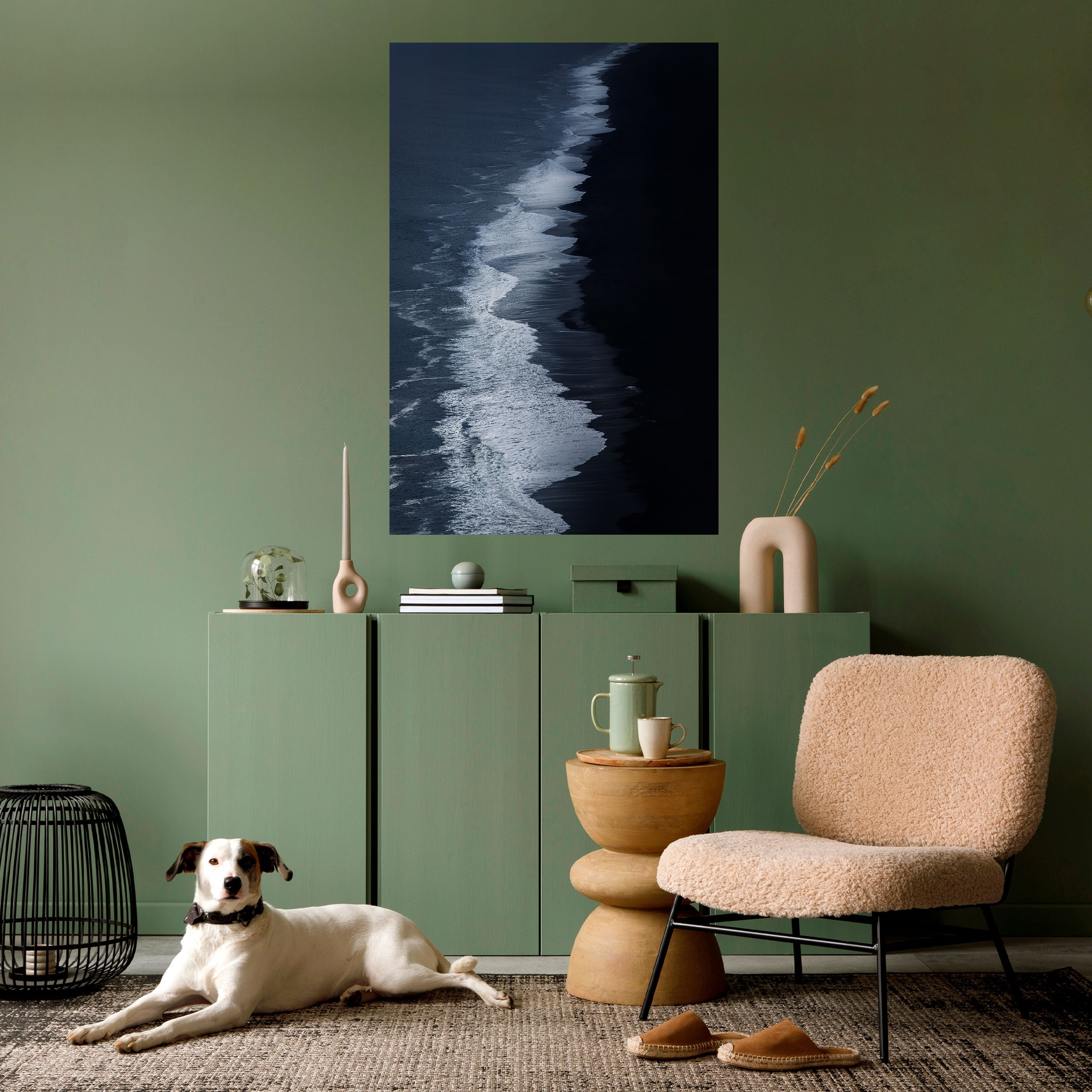 OCEAN'S WHISPER Poster Vertical Autocolante