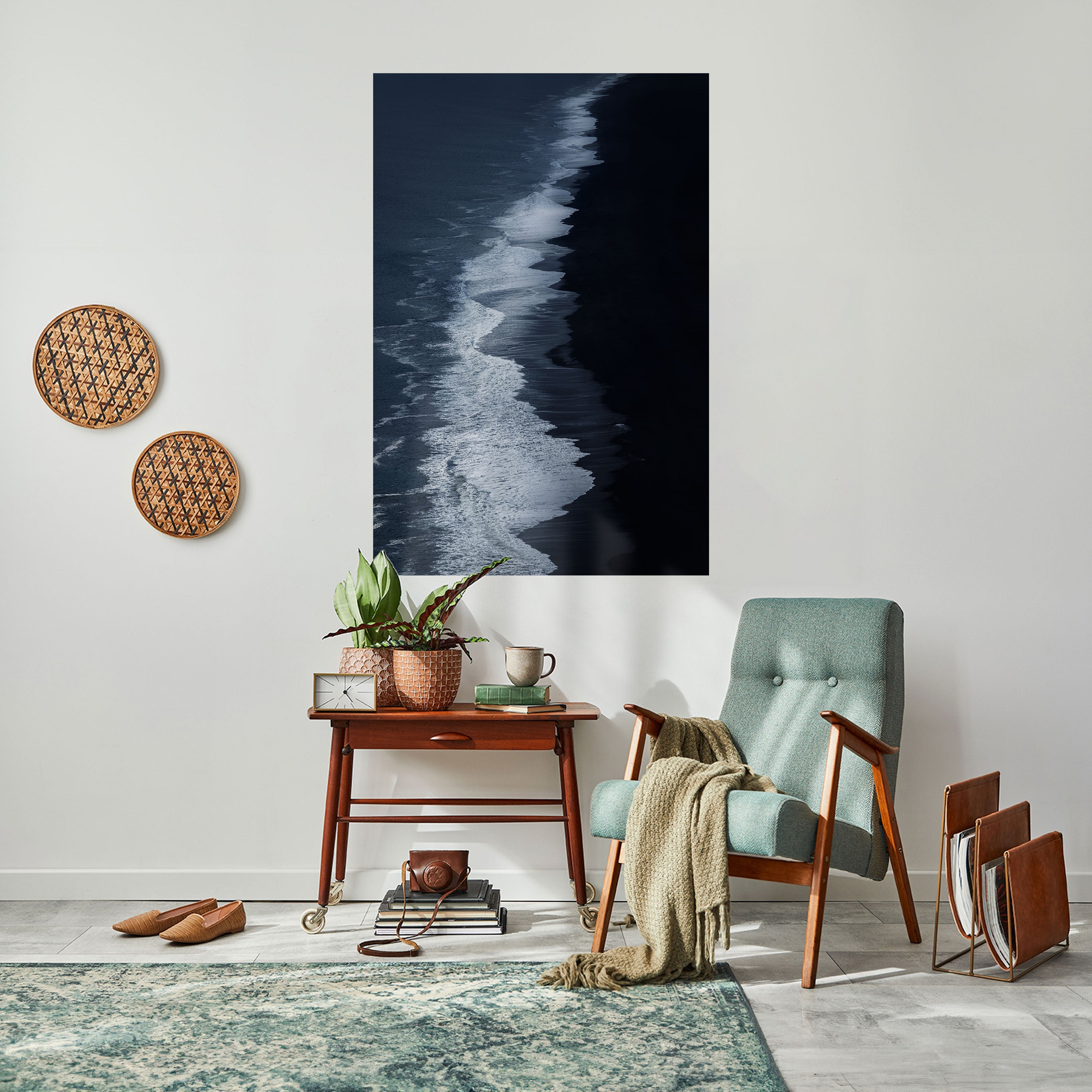 OCEAN'S WHISPER Peel and Stick Vertical Poster