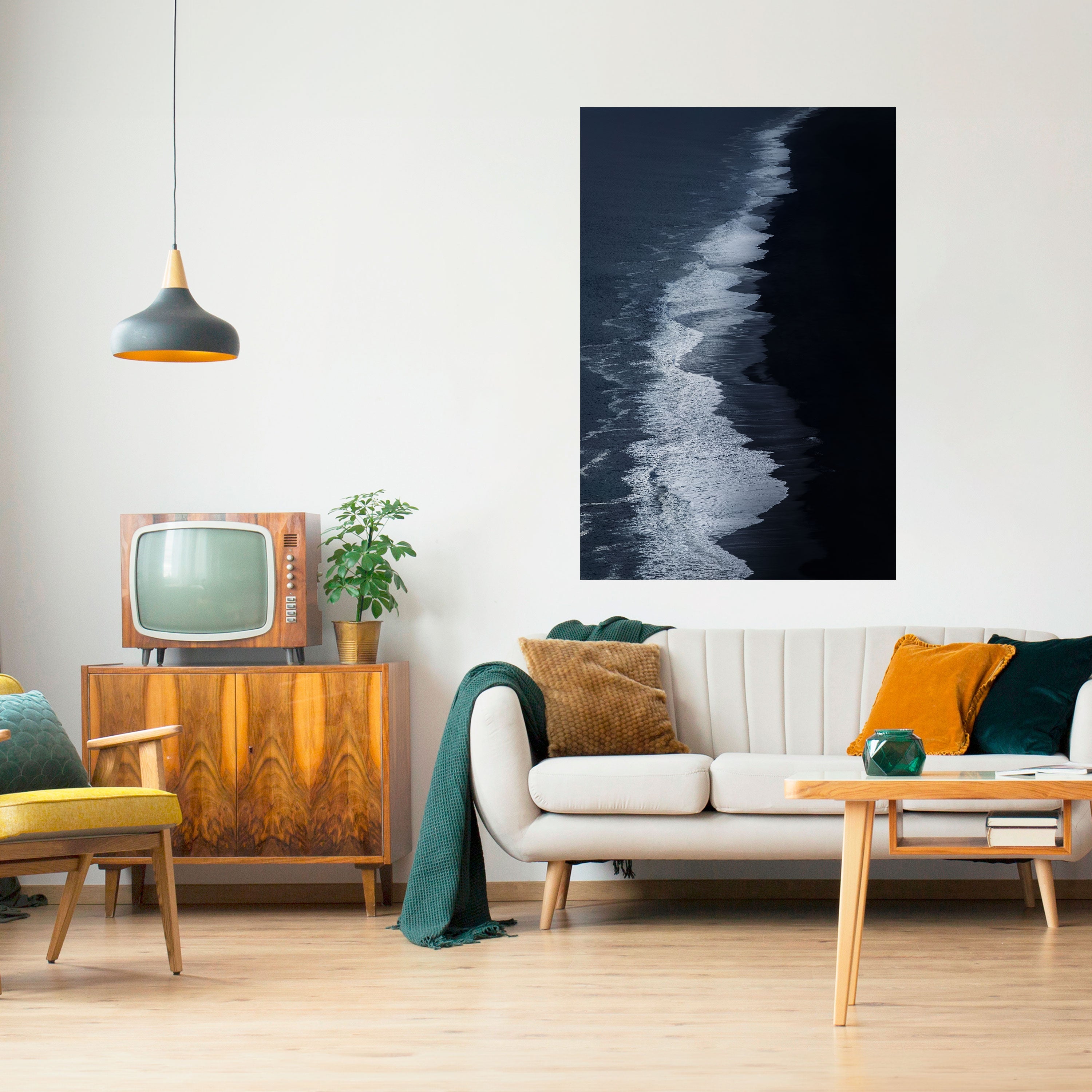 OCEAN'S WHISPER Peel and Stick Vertical Poster