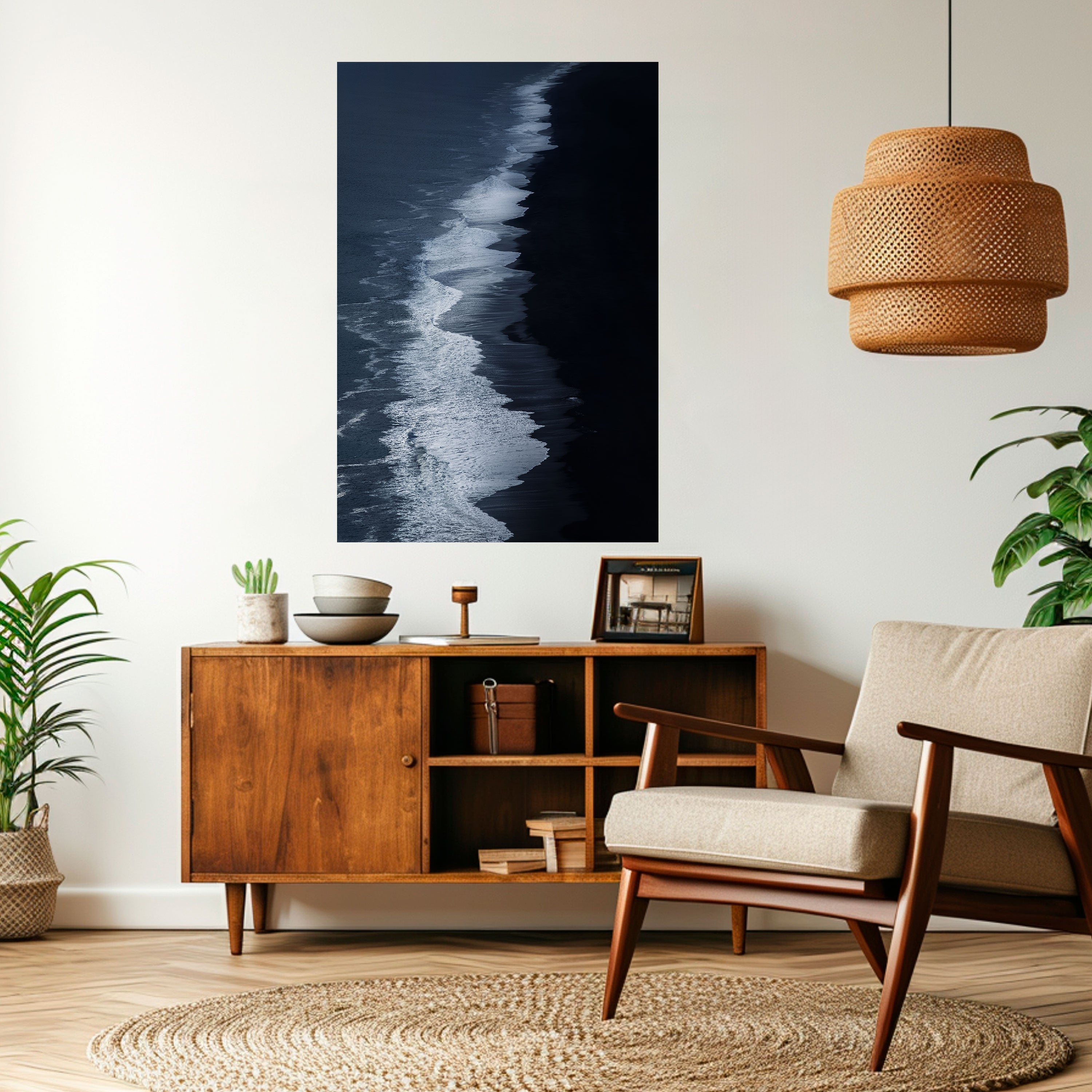 OCEAN'S WHISPER Peel and Stick Vertical Poster