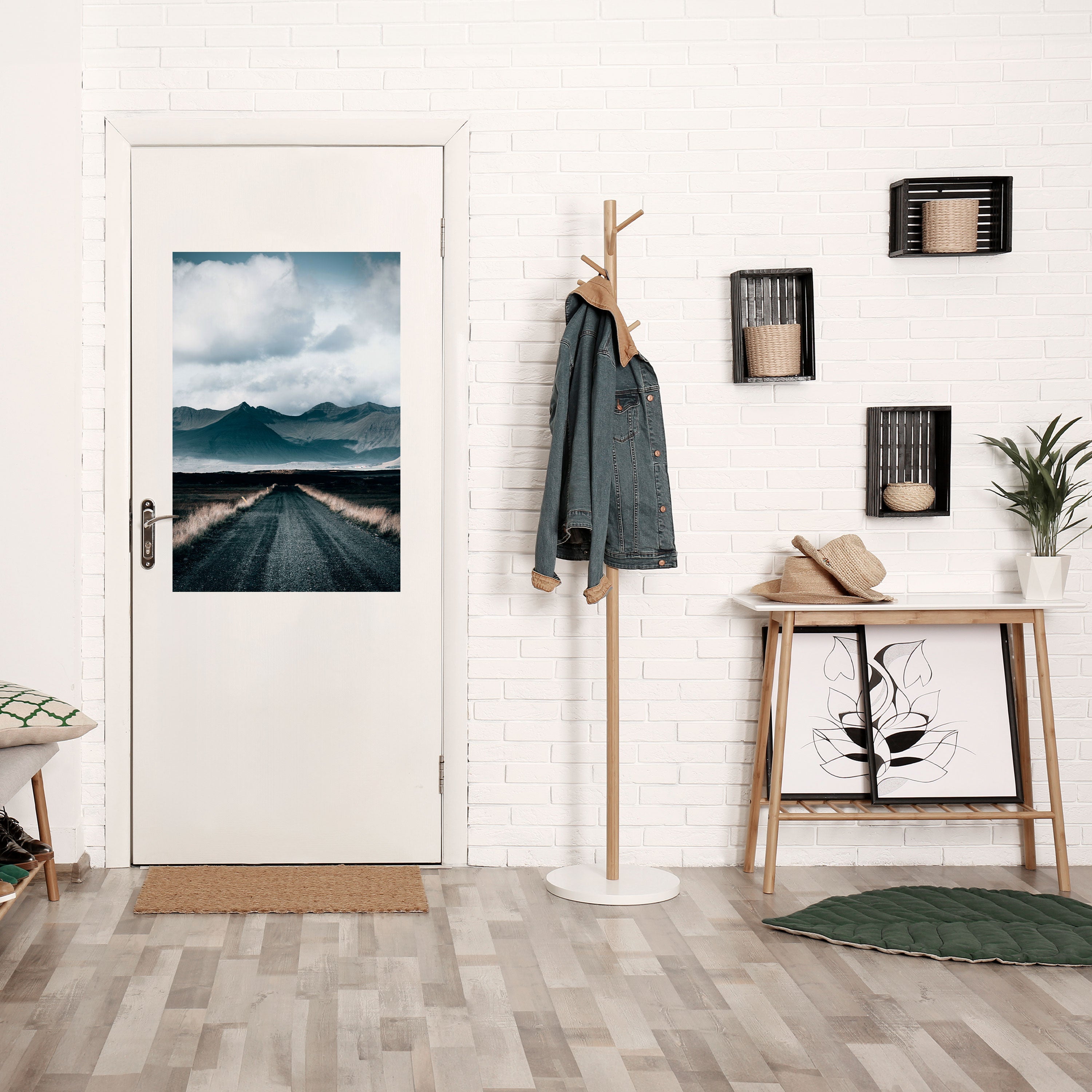 FOGBOUND HEIGHTS Peel and Stick Vertical Poster