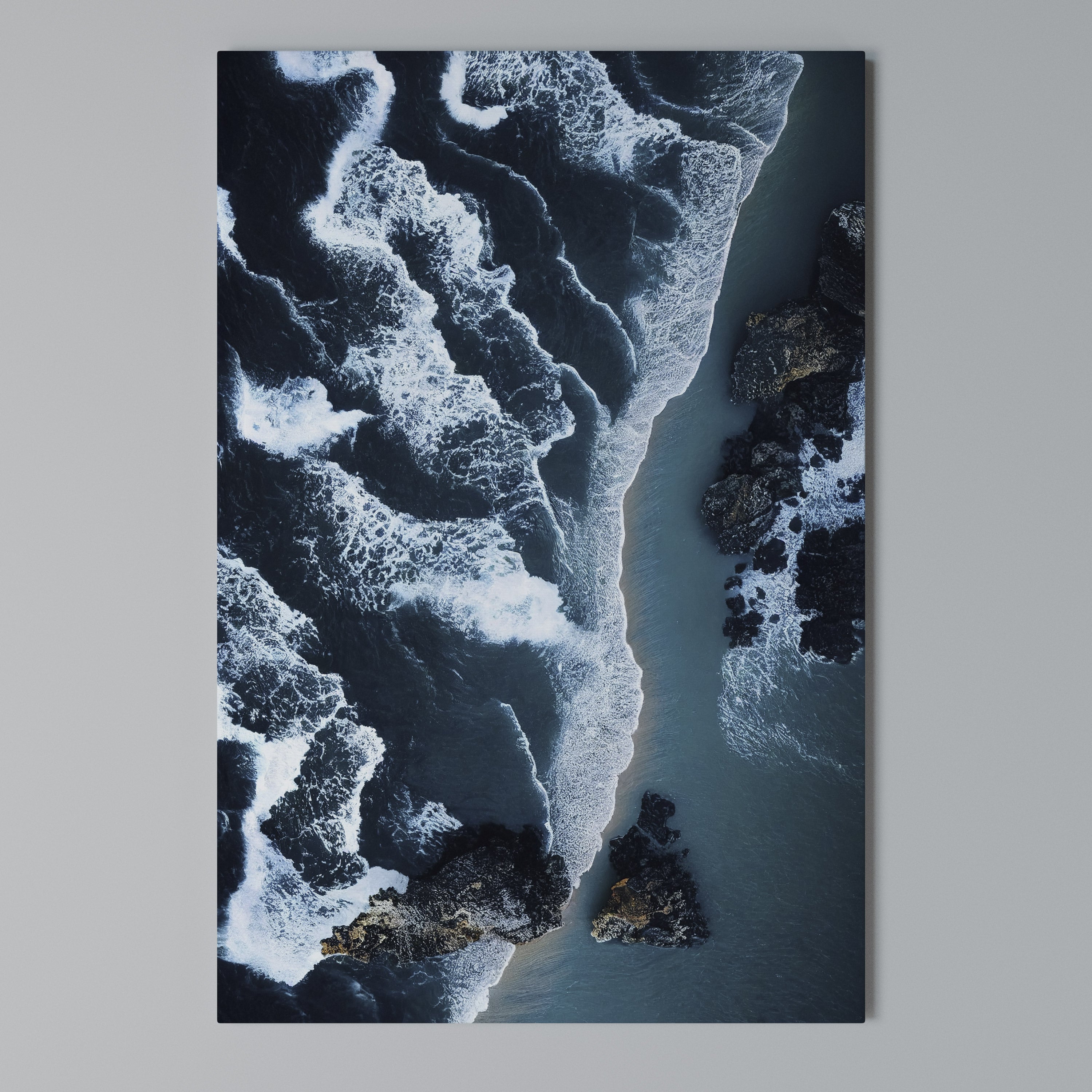 COSMIC COASTLINE Quadro em tela vertical