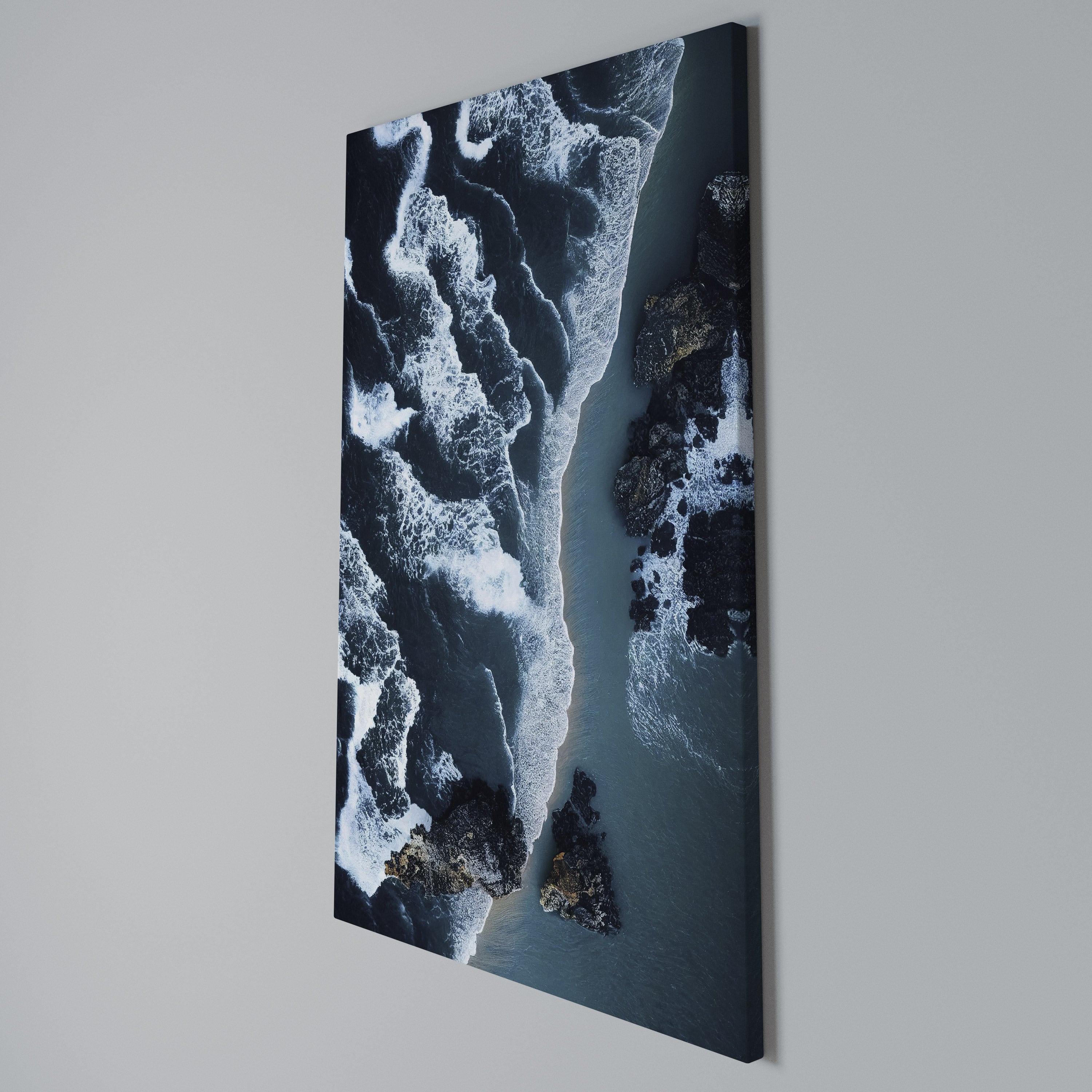 COSMIC COASTLINE Quadro em tela vertical