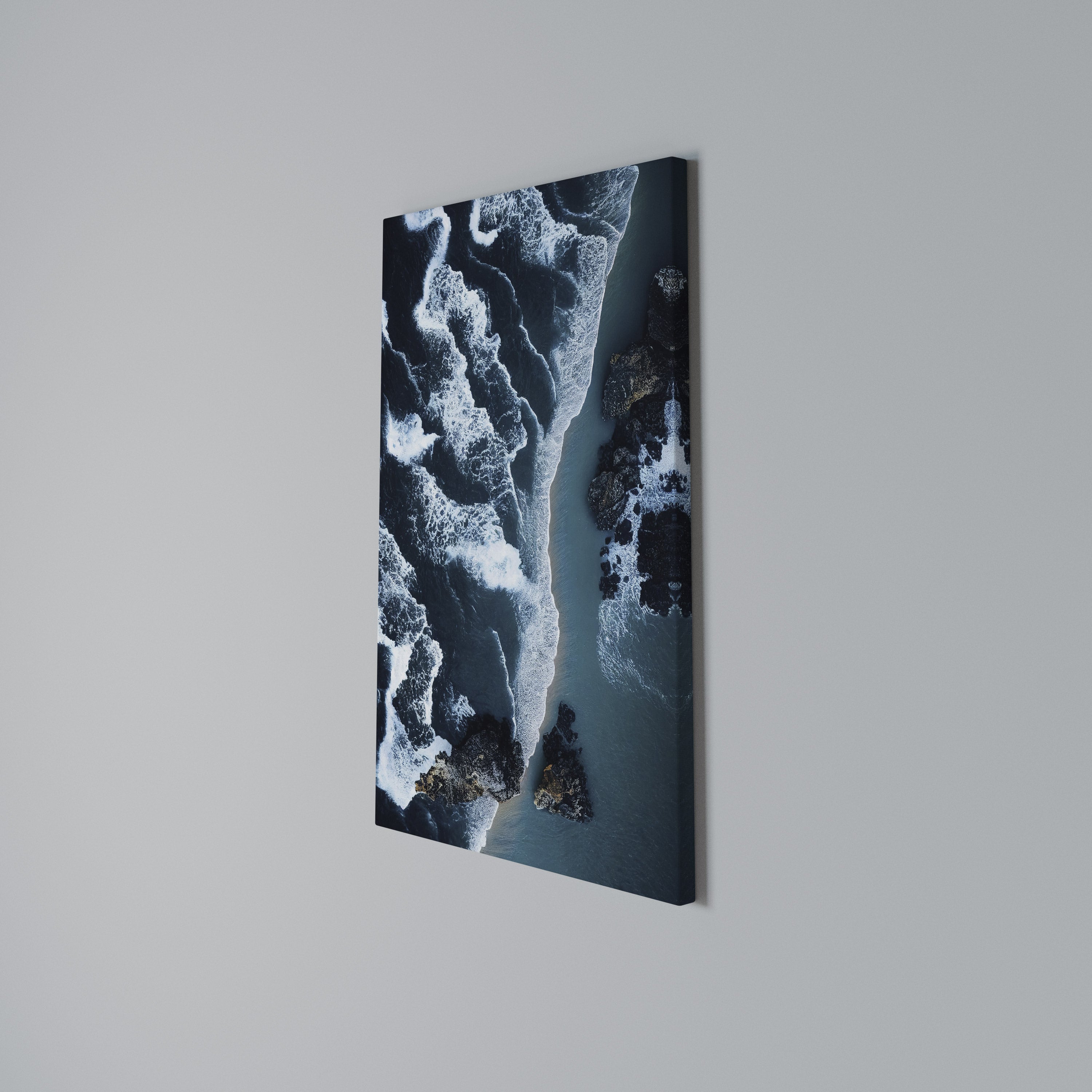 COSMIC COASTLINE Quadro em tela vertical