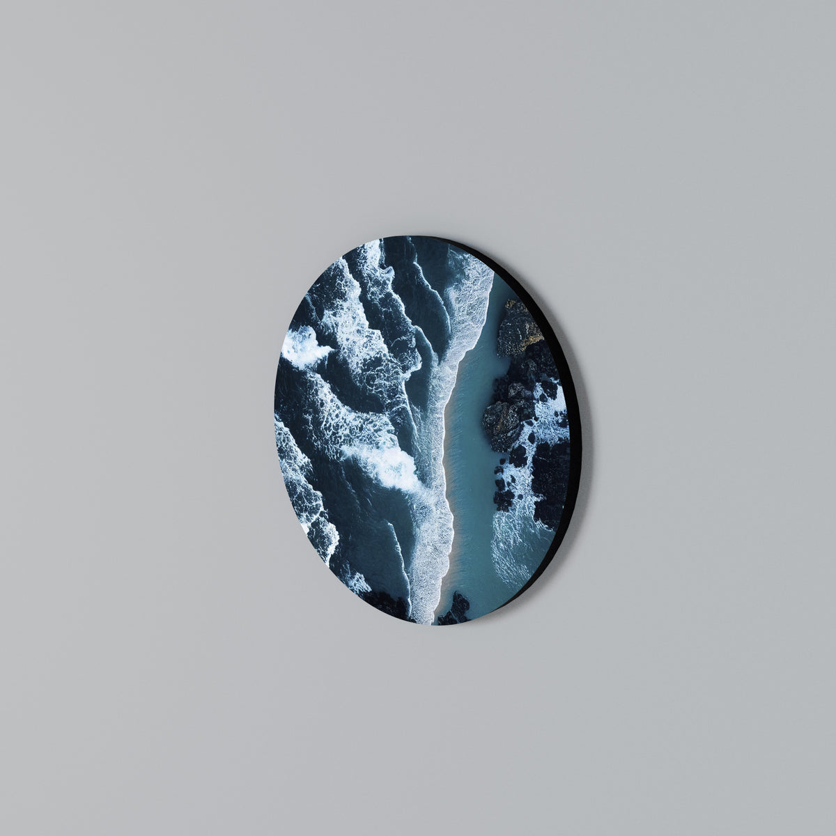 COSMIC COASTLINE Arte de Parede Redonda