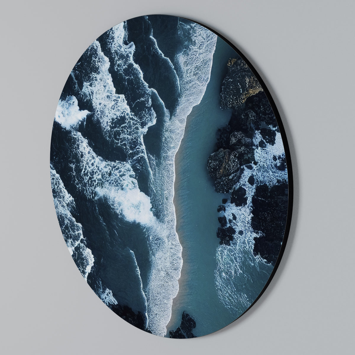 COSMIC COASTLINE Arte de Parede Redonda