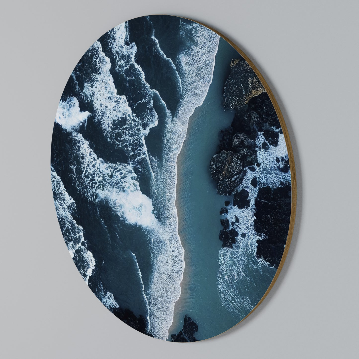COSMIC COASTLINE Arte de Parede Redonda