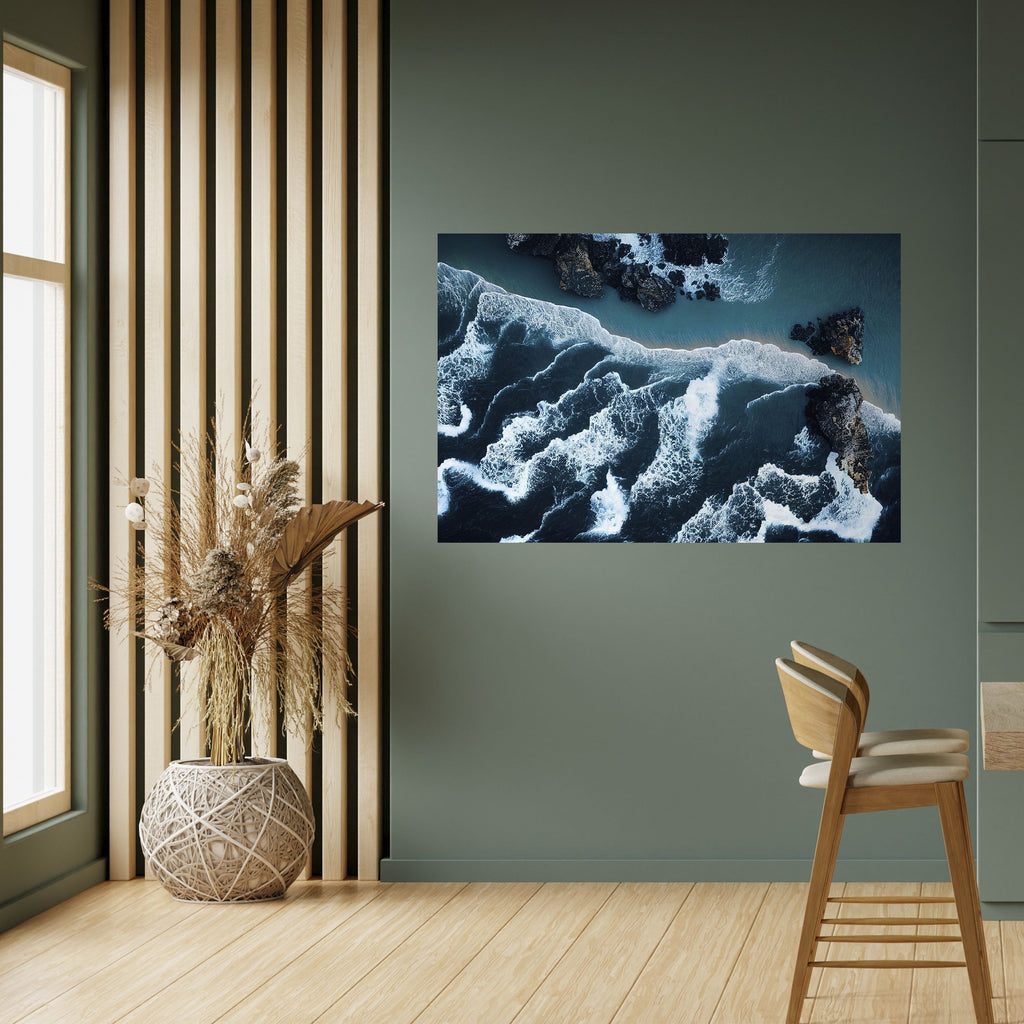 COSMIC COASTLINE Peel and Stick Horizontal Poster