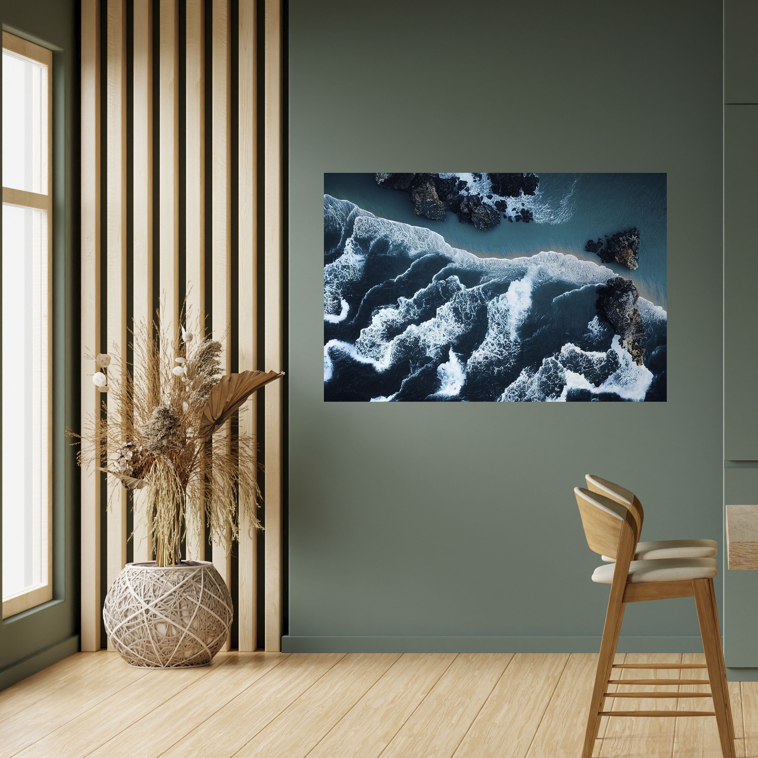 COSMIC COASTLINE Peel and Stick Horizontal Poster