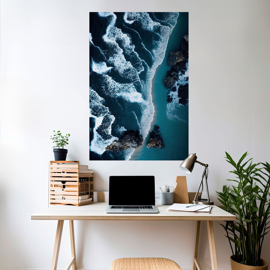COSMIC COASTLINE Poster Vertical Autocolante