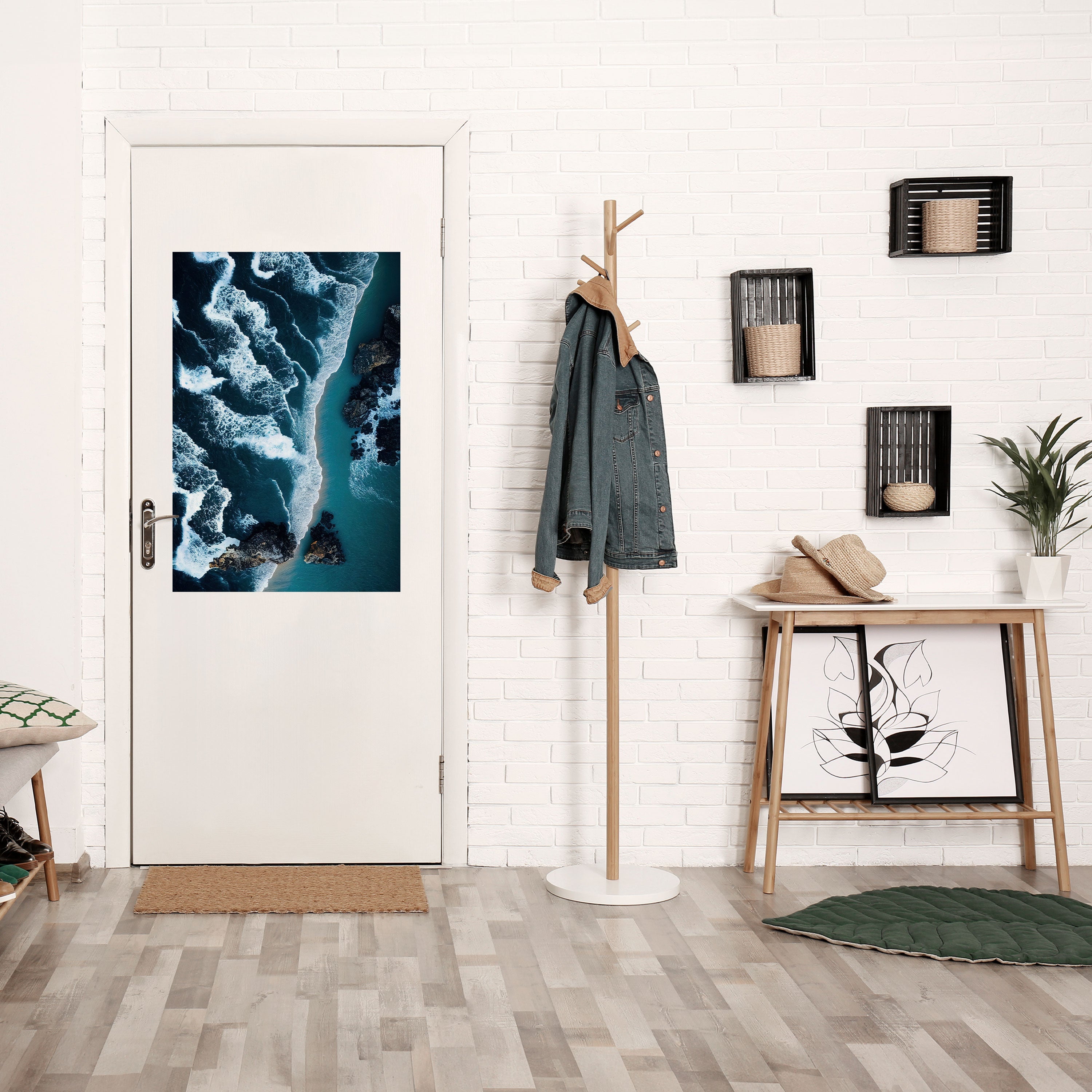 COSMIC COASTLINE Poster Vertical Autocolante