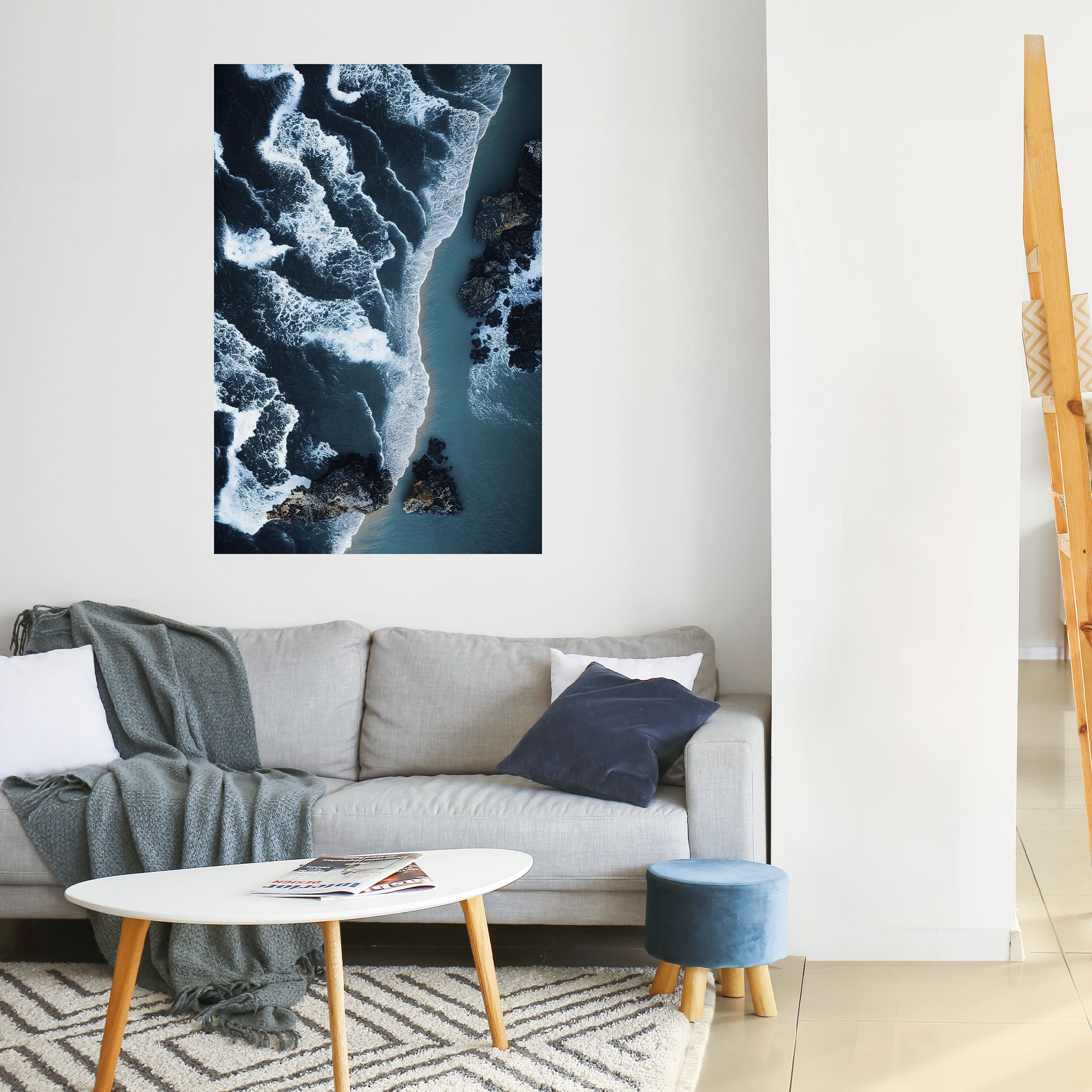 COSMIC COASTLINE Poster Vertical Autocolante