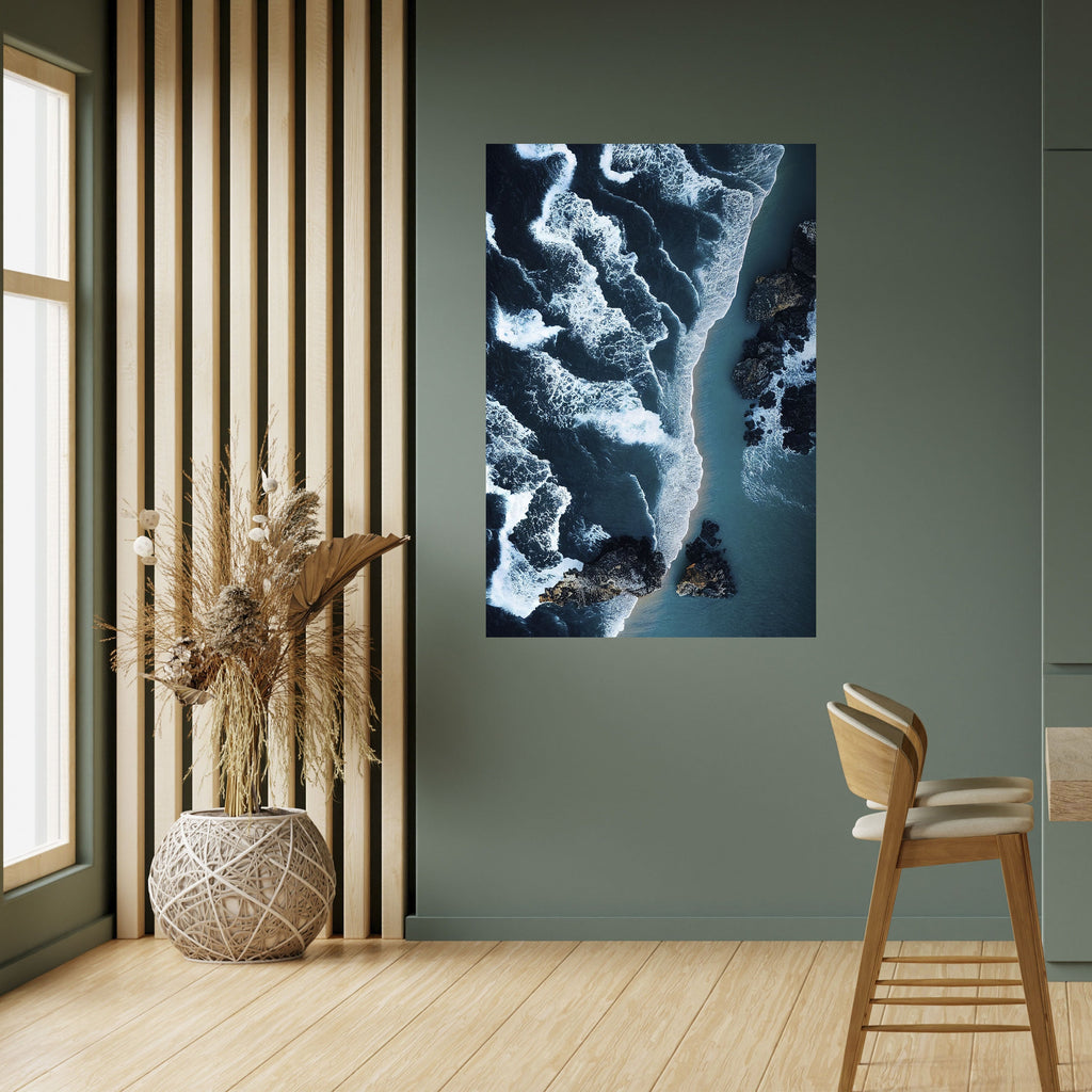 COSMIC COASTLINE Poster Vertical Autocolante