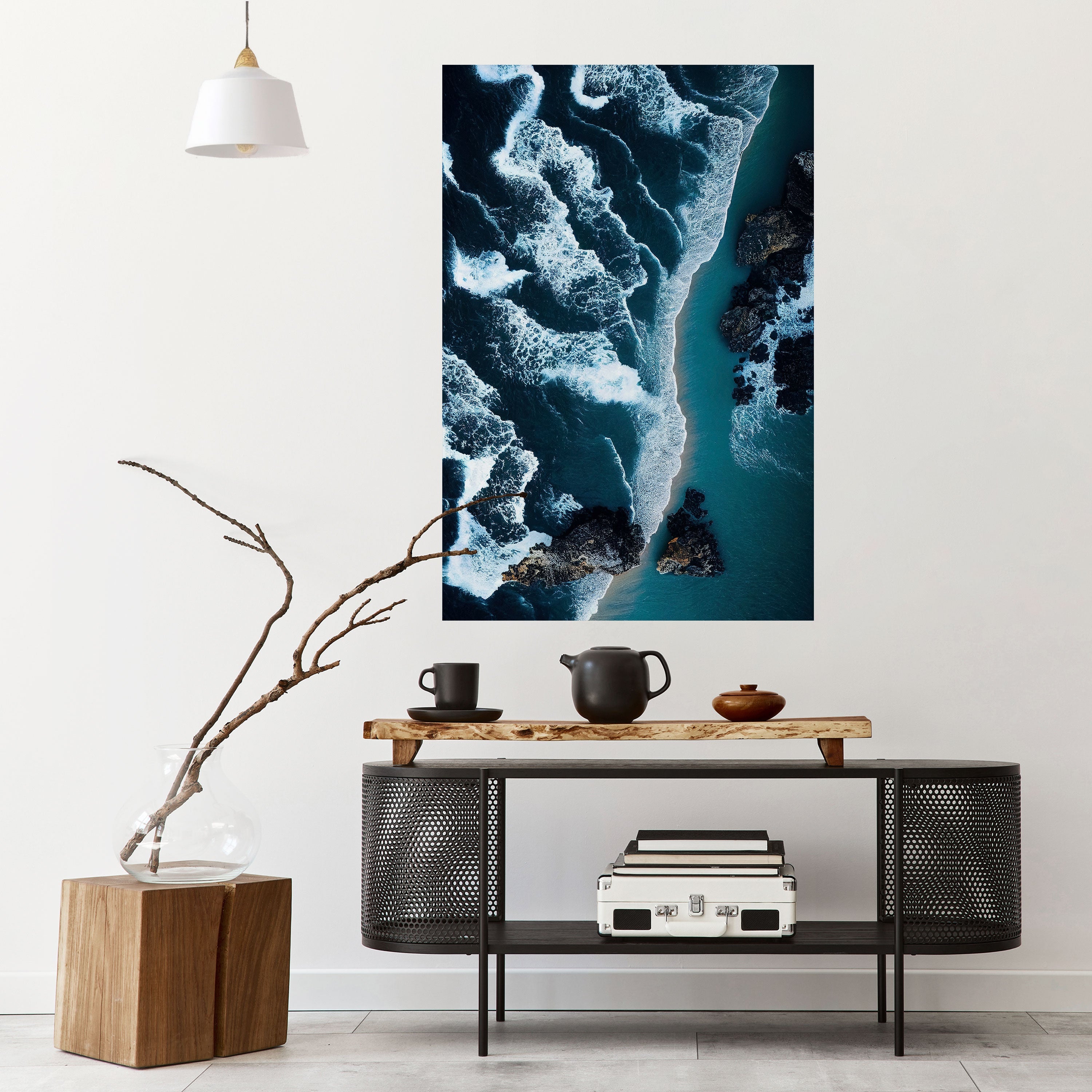 COSMIC COASTLINE Peel and Stick Vertical Poster