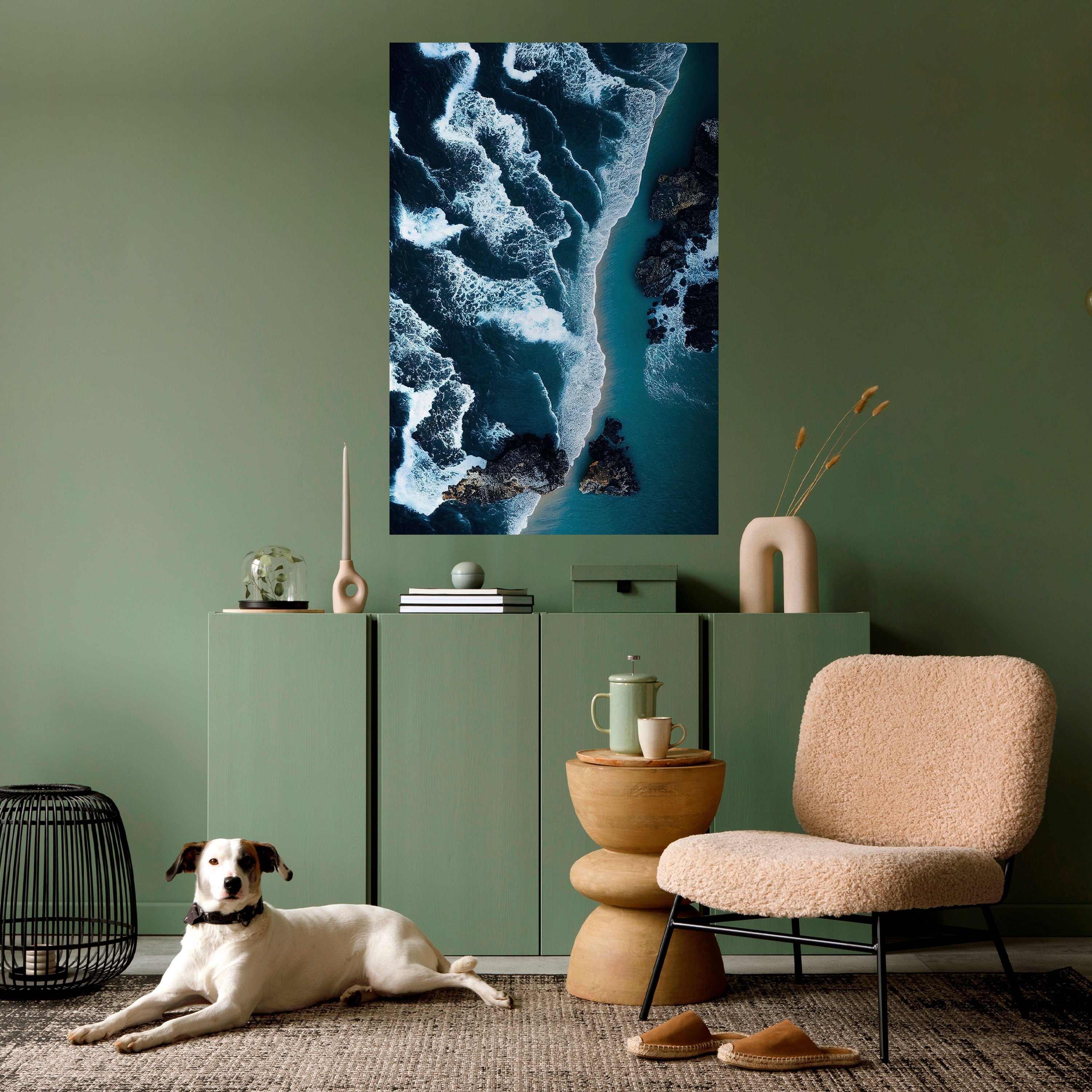 COSMIC COASTLINE Poster Vertical Autocolante