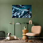 COSMIC COASTLINE Peel and Stick Horizontal Poster