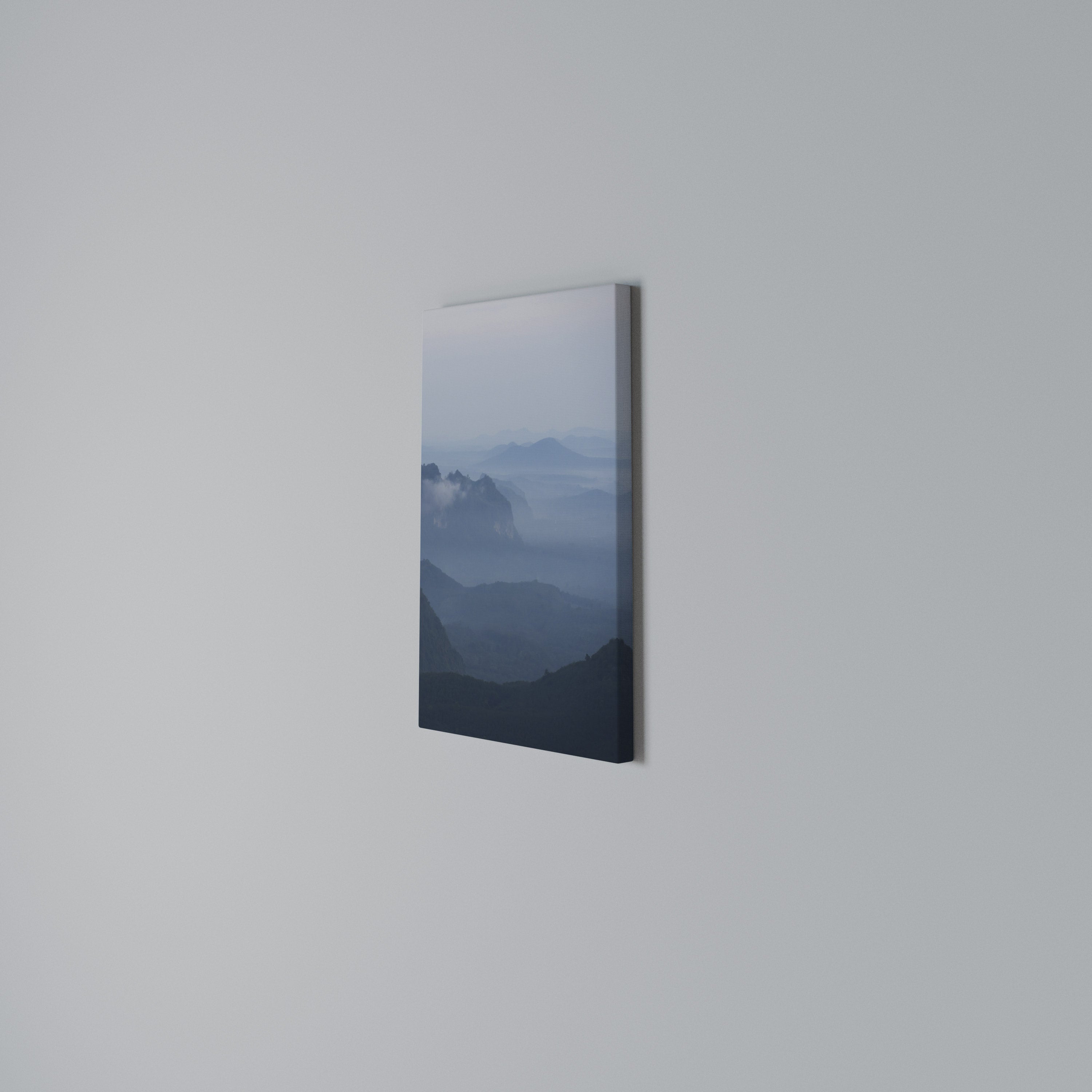 MISTY MOUNTAIN WHISPER Quadro em tela vertical