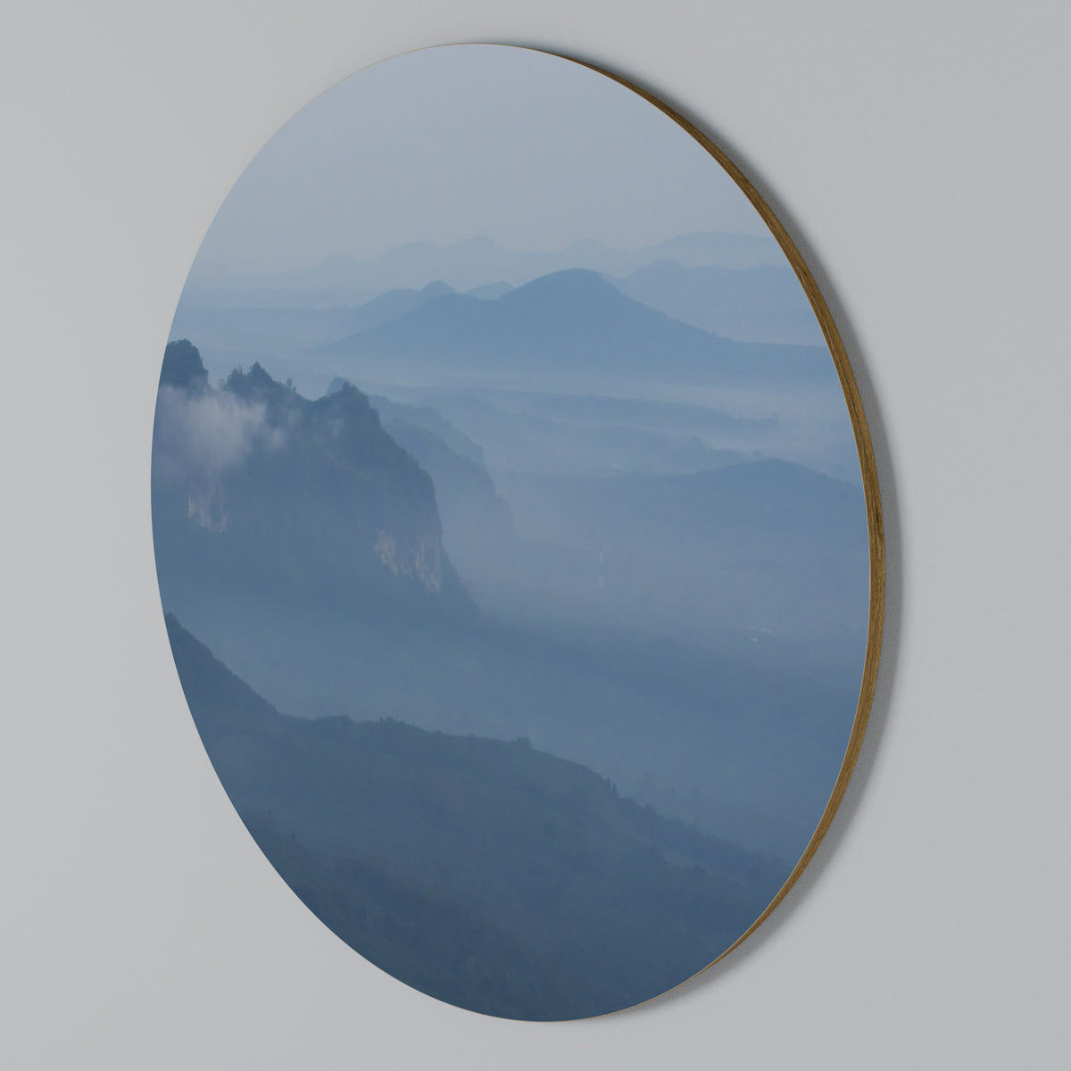 MISTY MOUNTAIN WHISPER Arte de Parede Redonda