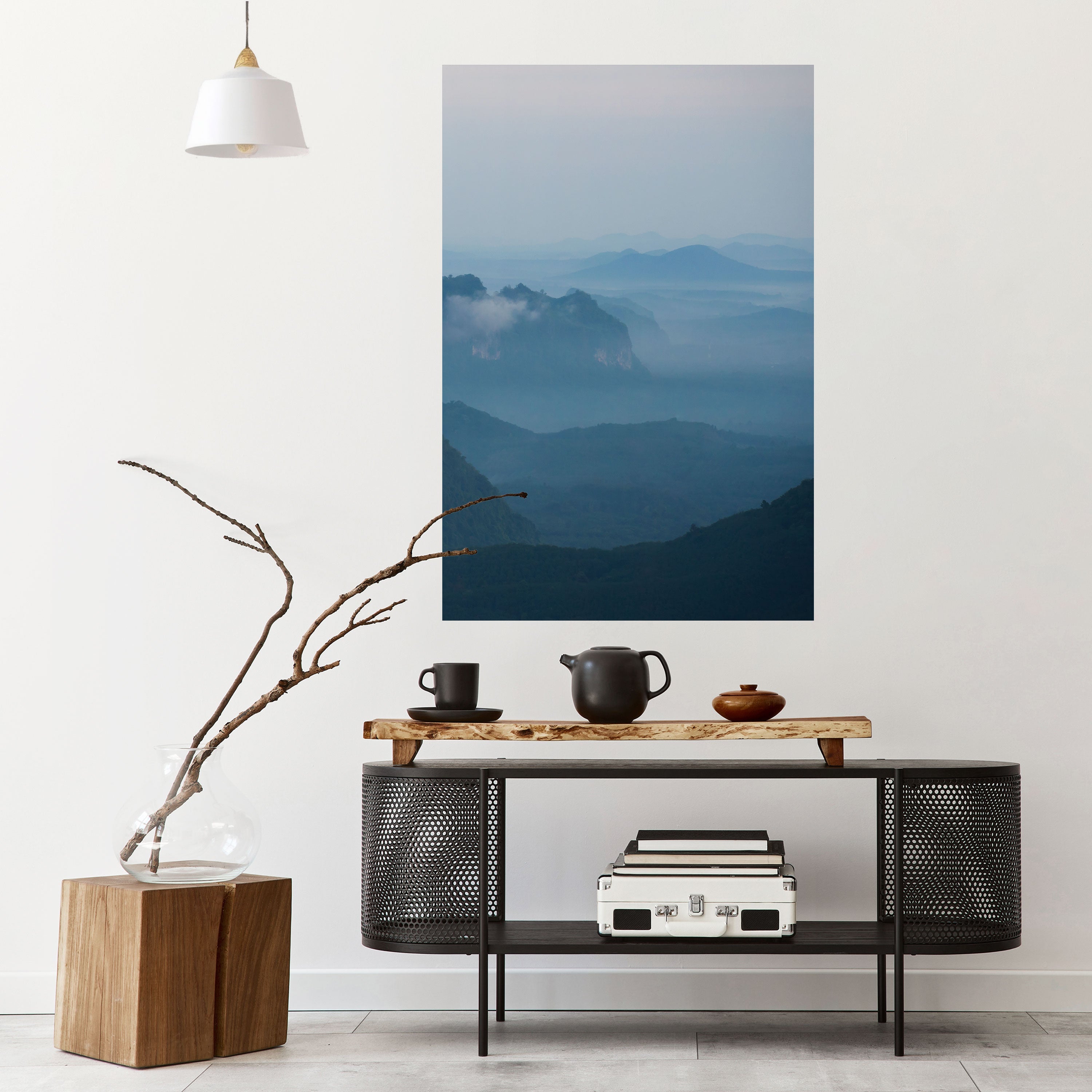 MISTY MOUNTAIN WHISPER Poster Vertical Autocolante