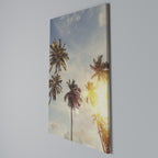 WHISPERING PALM LEAVES Quadro em tela vertical