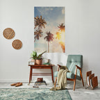 WHISPERING PALM LEAVES Peel and Stick Vertical Poster