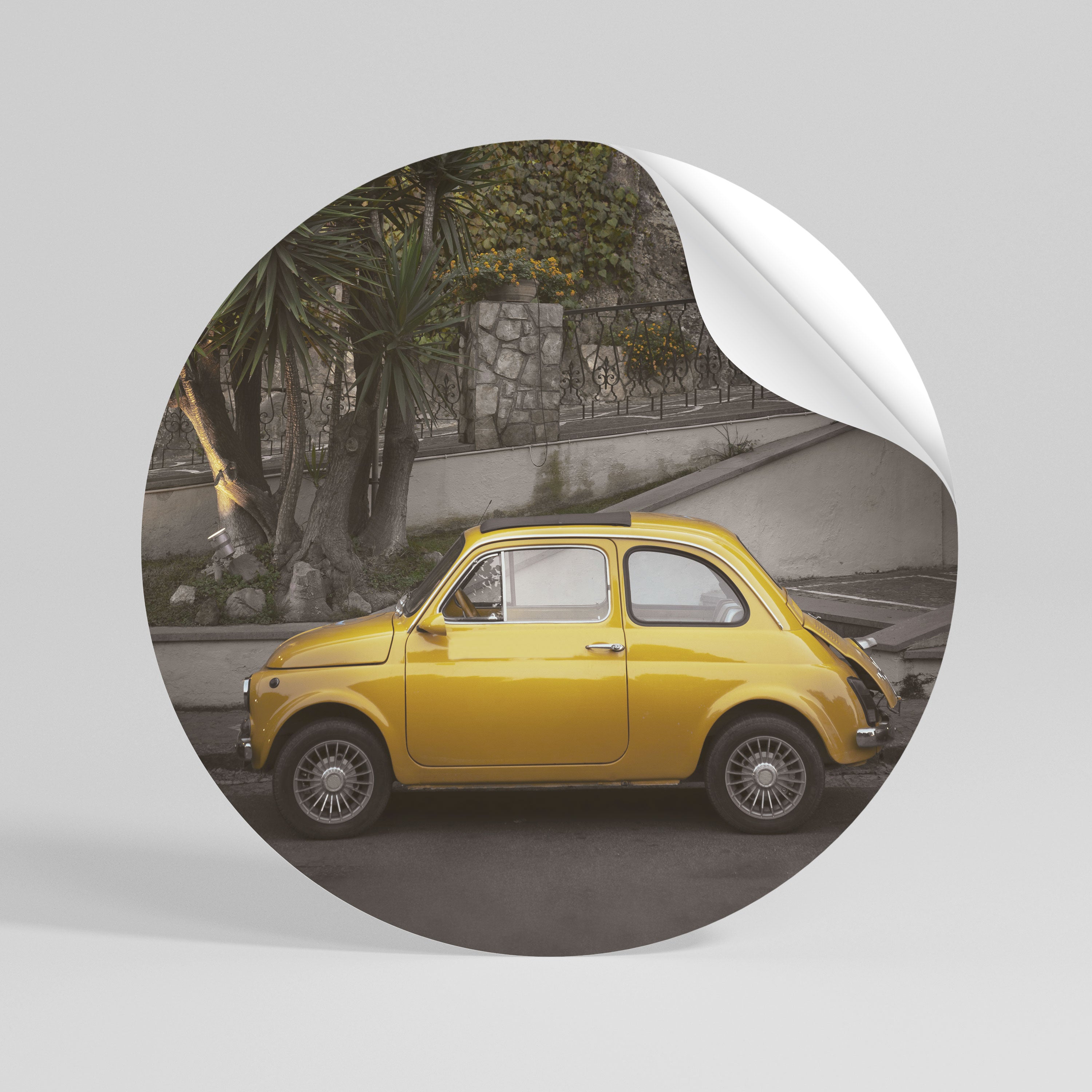 JOYFUL JOURNEY Autocolante Redondo Removível