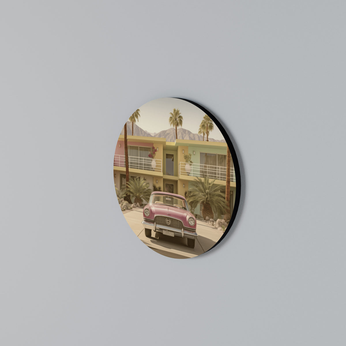 CALIFORNIAN STYLE Arte de Parede Redonda